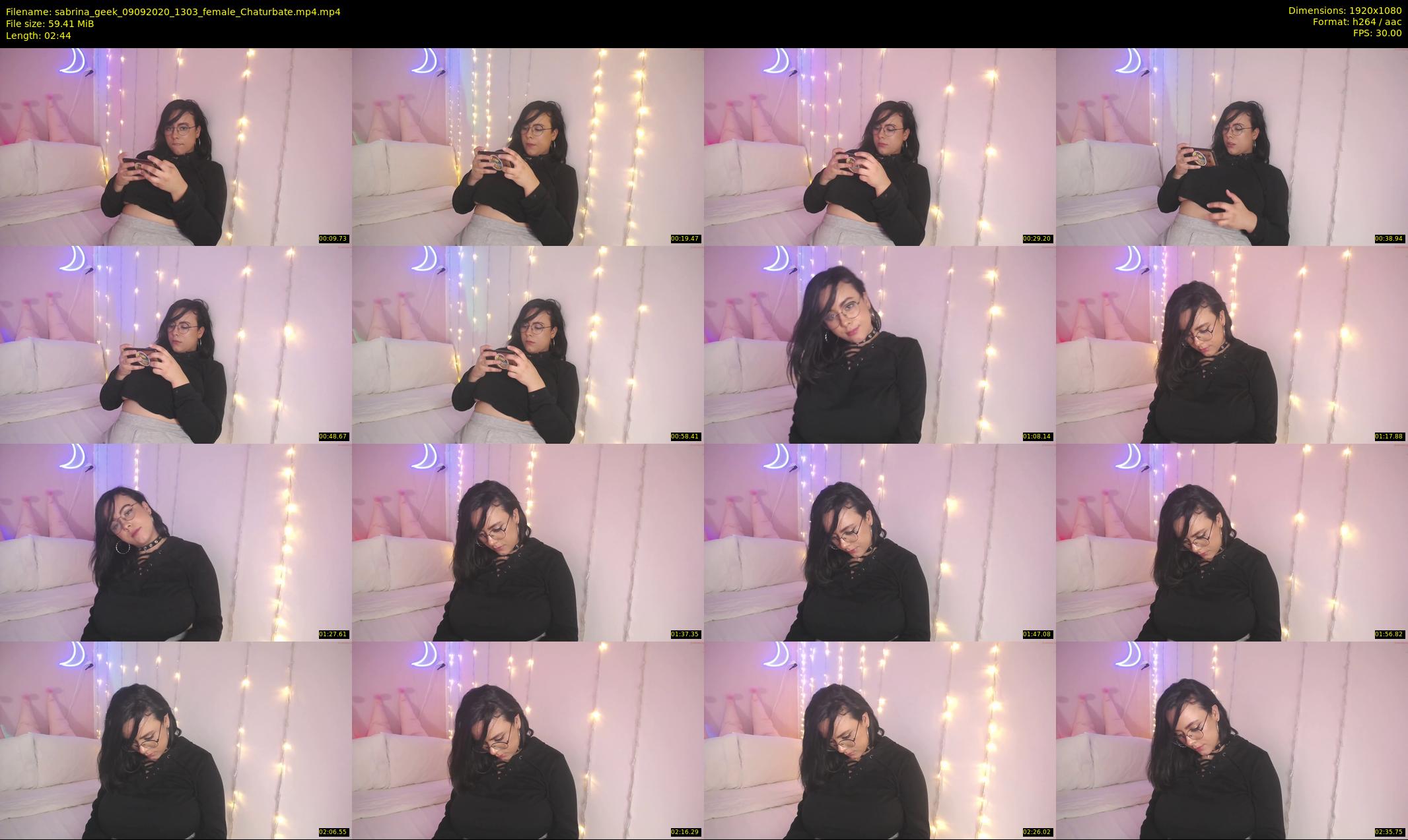 sabrina_geek — 3 minute Chaturbate female cam show recording, 1080p, Sep 9, 2020