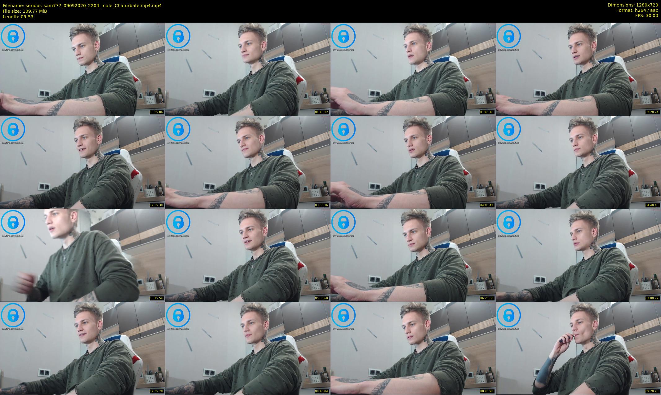 serious_sam777 — 10 minute Chaturbate male cam show recording, 720p, Sep 9, 2020