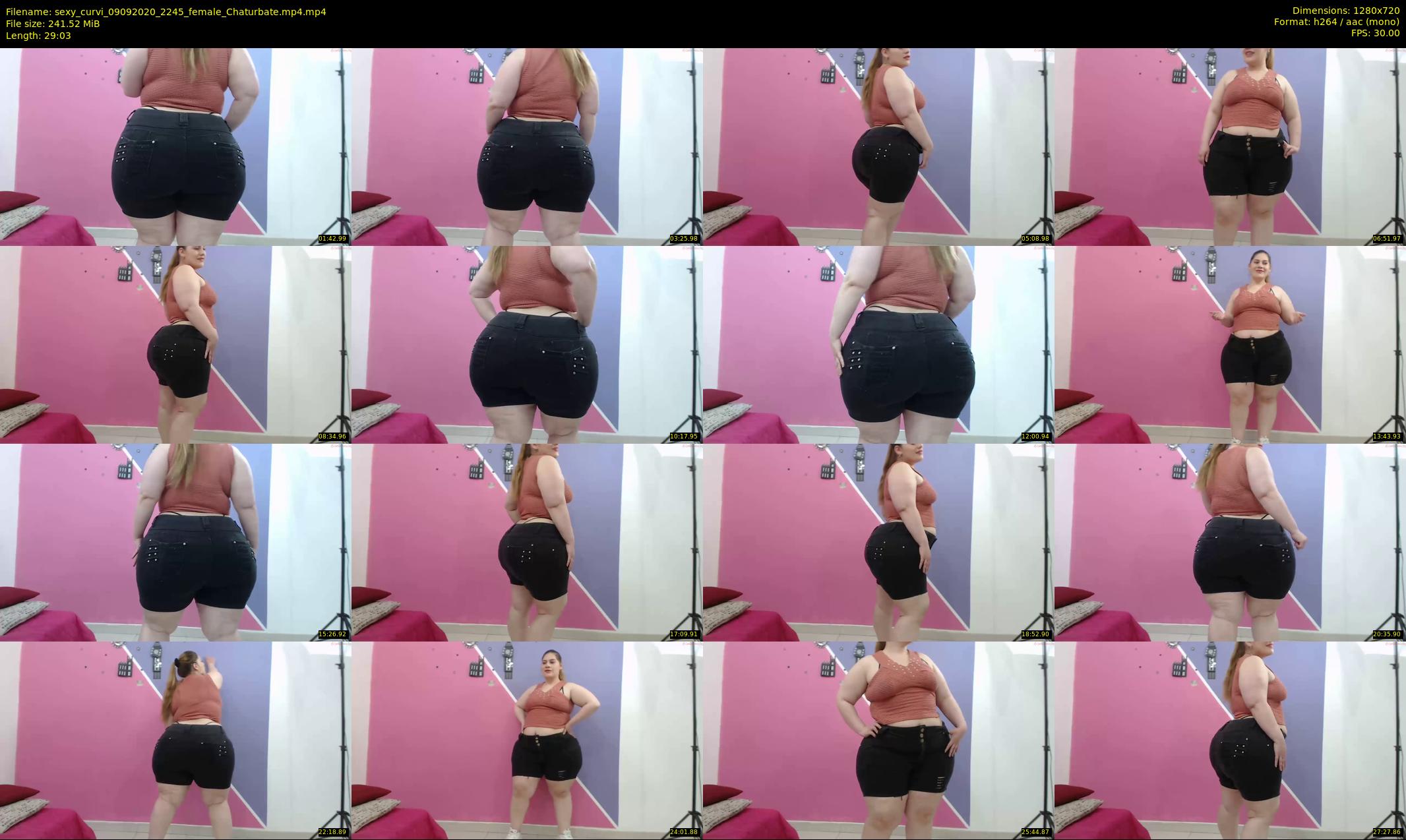 sexy_curvi — 30 minute Chaturbate female cam show recording, 720p, Sep 9, 2020