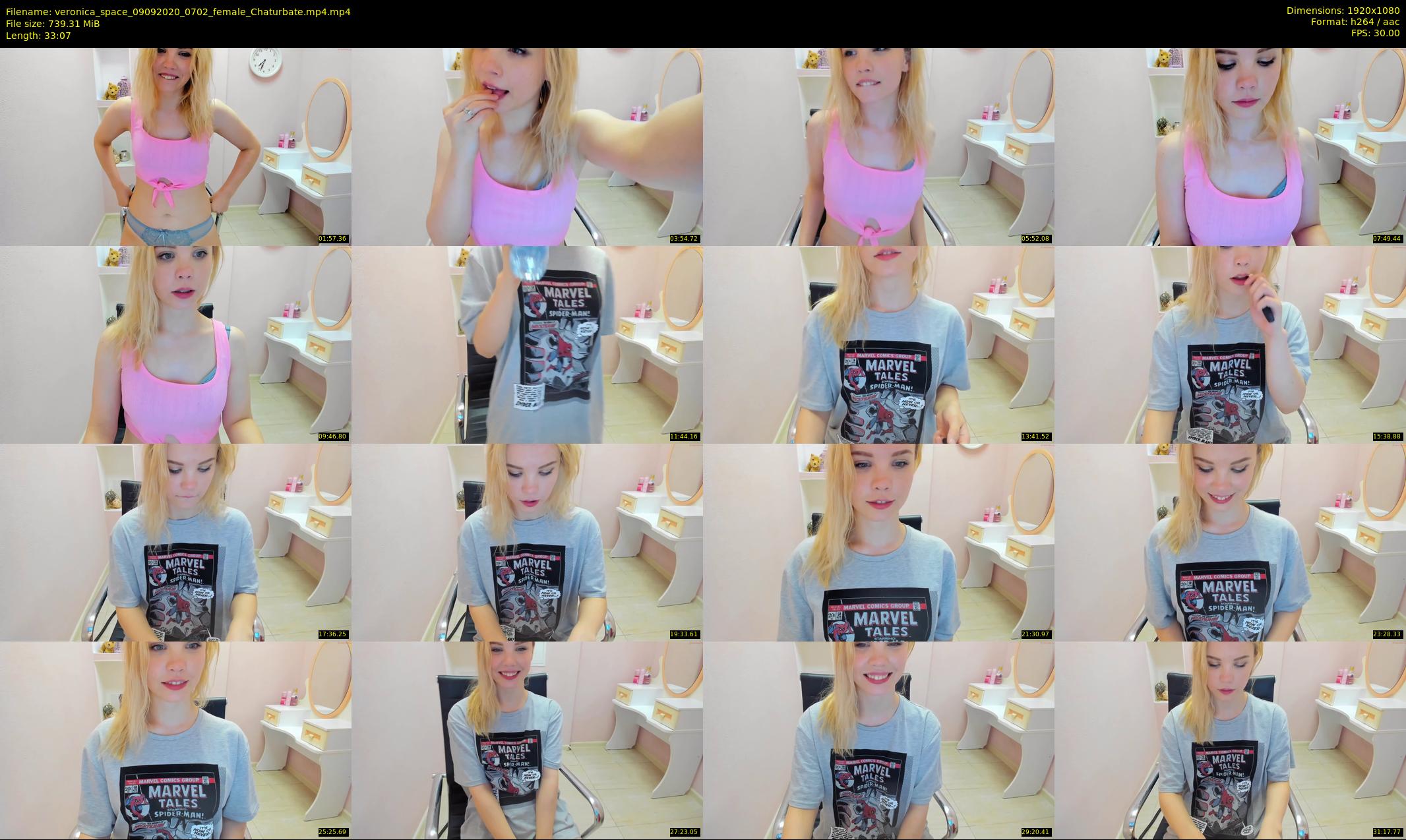 veronica_space — 34 minute Chaturbate female cam show recording, 1080p, Sep 9, 2020