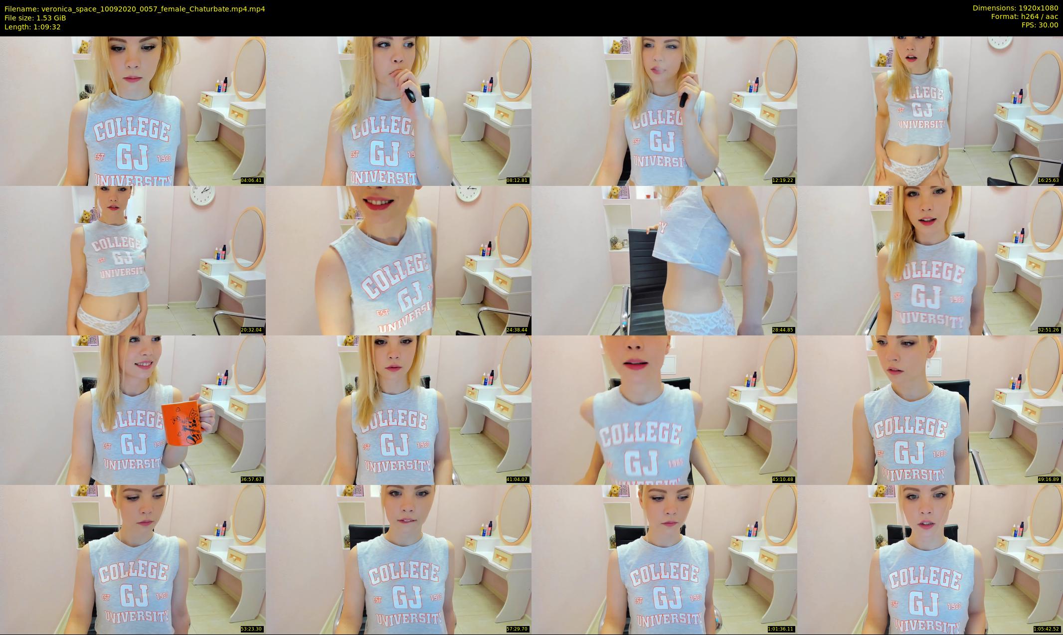 veronica_space — 70 minute Chaturbate female cam show recording, 1080p, Sep 10, 2020