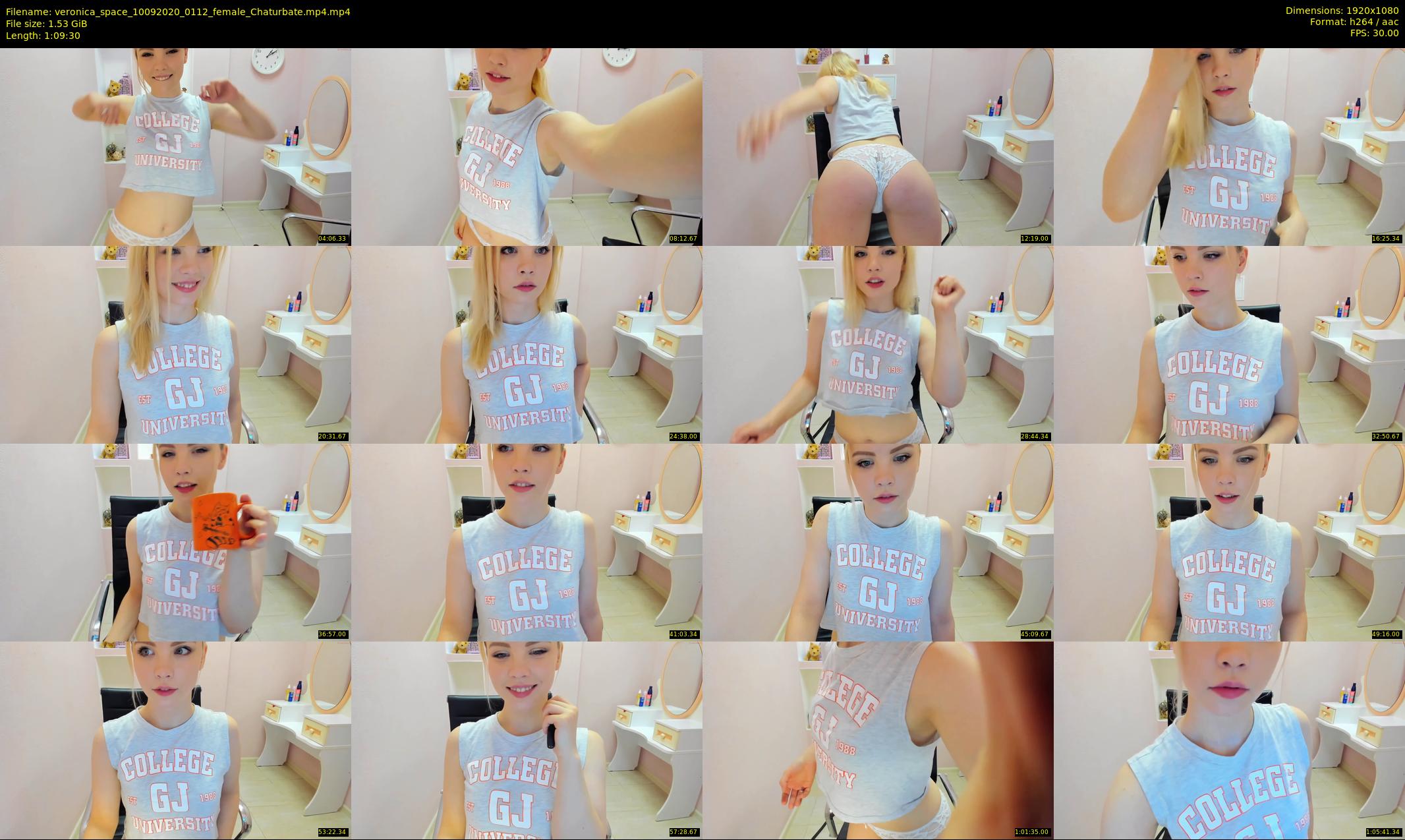 veronica_space — 70 minute Chaturbate female cam show recording, 1080p, Sep 10, 2020