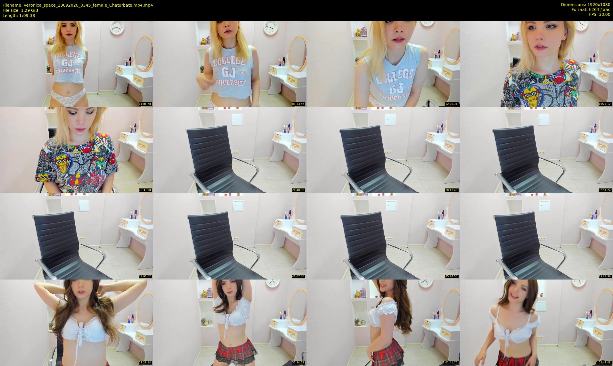 veronica_space — 70 minute Chaturbate female cam show recording, 1080p, Sep 10, 2020