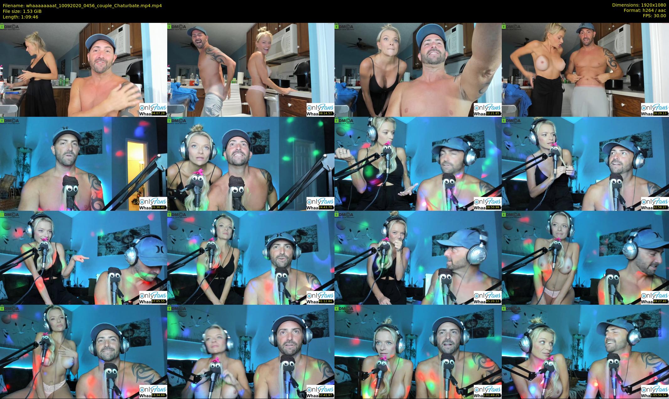 whaaaaaaaat — 70 minute Chaturbate couple cam show recording, 1080p, Sep 10, 2020