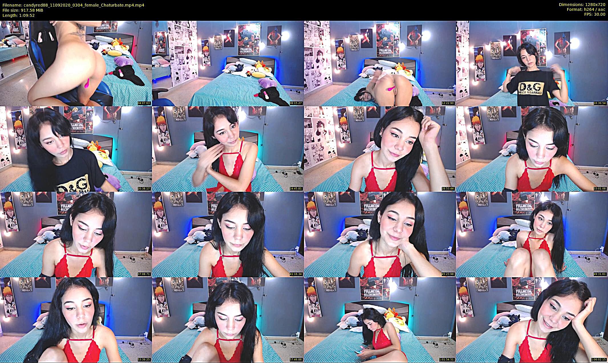 candyred88 — 70 minute Chaturbate female cam show recording, 720p, Sep 11, 2020