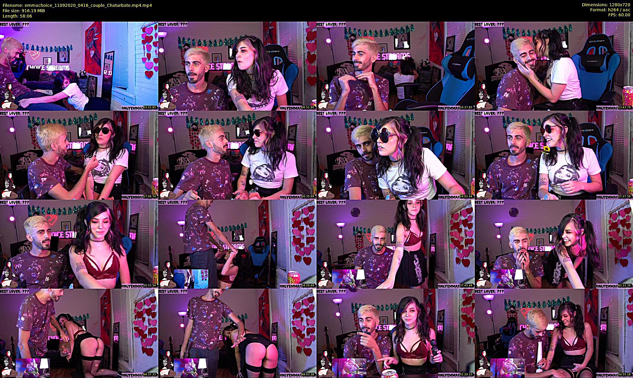 emmachoice — 59 minute Chaturbate female cam show recording, 720p, Sep 11, 2020