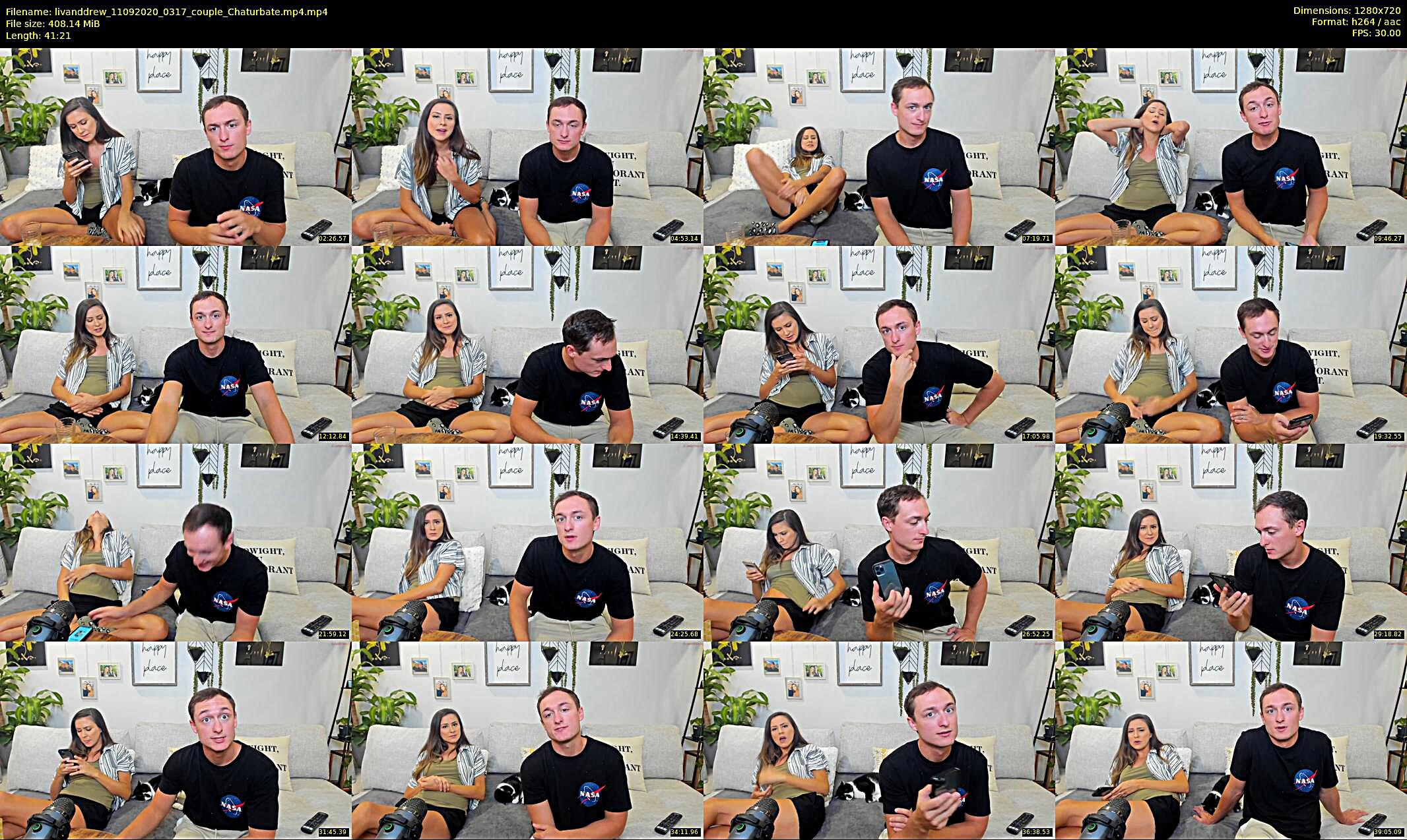 livanddrew — 55 minute Chaturbate couple cam show recording, 720p, Sep 11, 2020