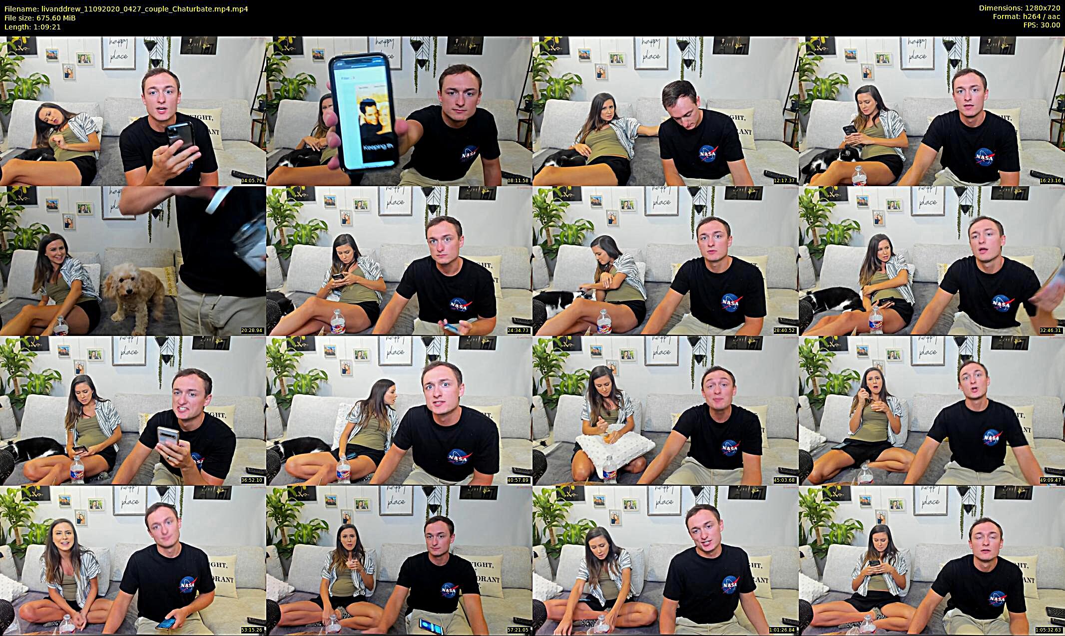 livanddrew — 70 minute Chaturbate couple cam show recording, 720p, Sep 11, 2020