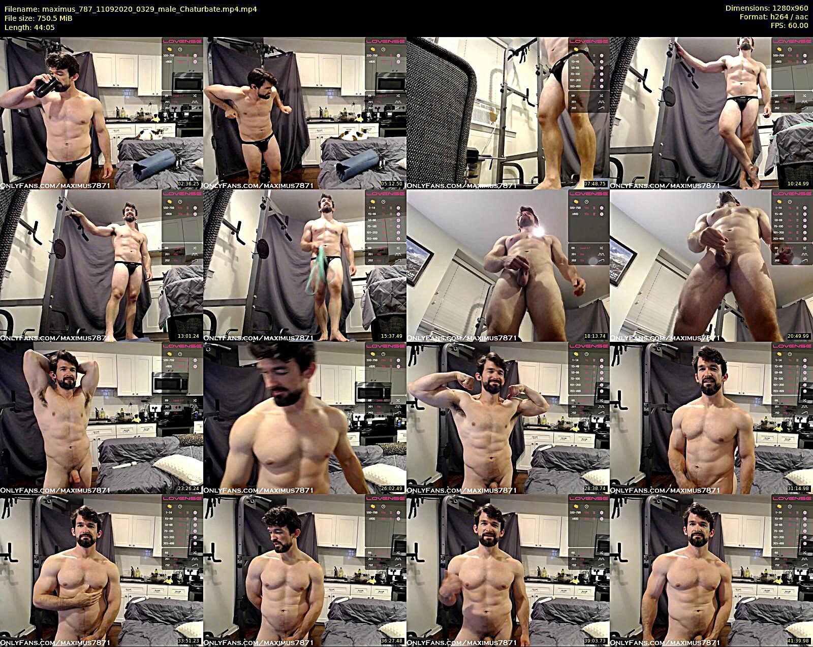 maximus_787 — 45 minute Chaturbate male cam show recording, 720p, Sep 11, 2020