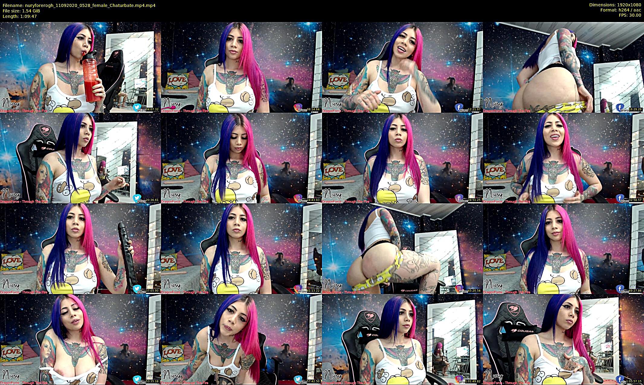 nuryforerogh — 70 minute Chaturbate female cam show recording, 1080p, Sep 11, 2020