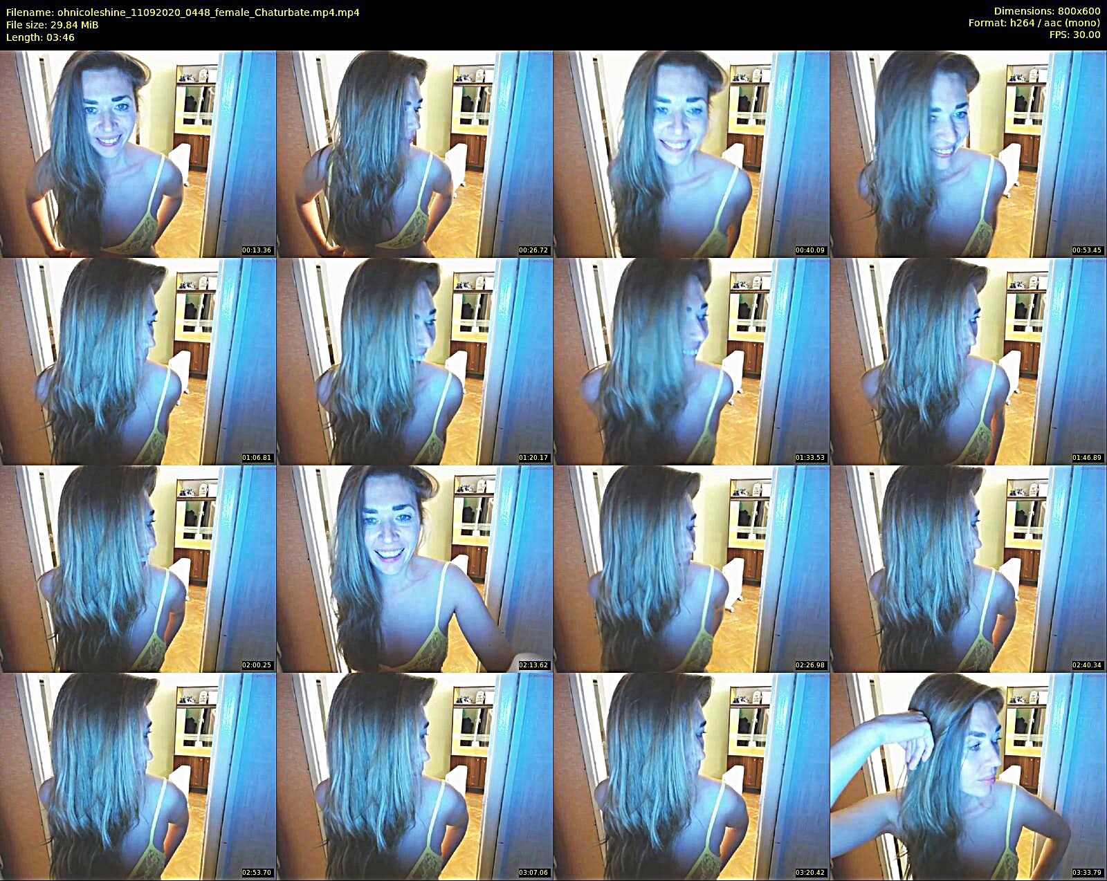 ohnicoleshine — 4 minute Chaturbate female cam show recording, 480p, Sep 11, 2020