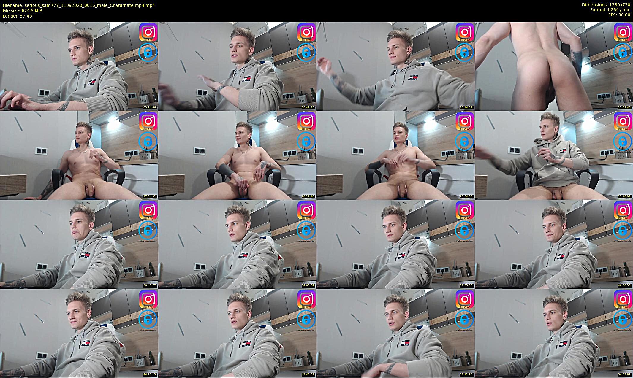 serious_sam777 — 58 minute Chaturbate male cam show recording, 720p, Sep 11, 2020