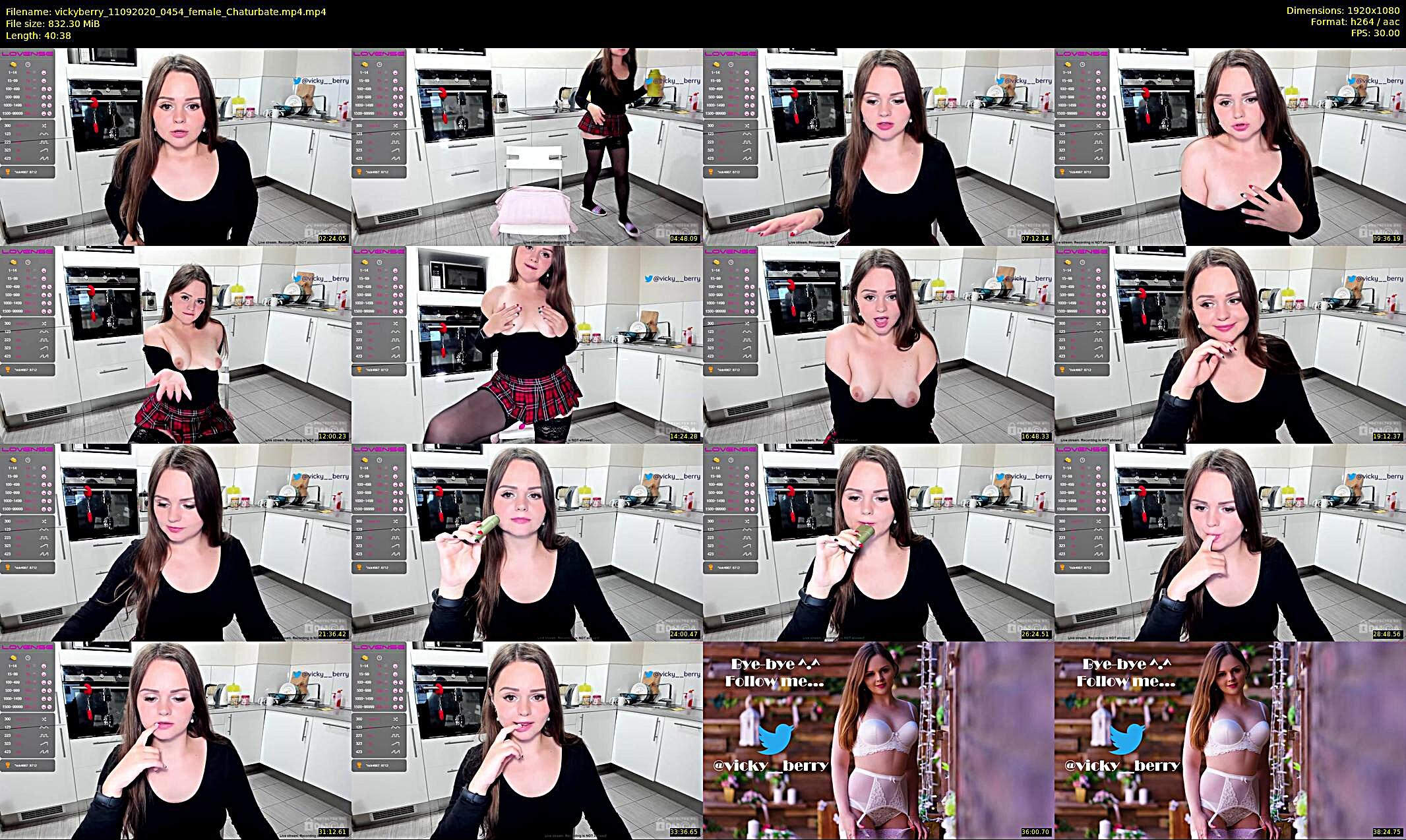 vickyberry — 23 minute Chaturbate female cam show recording, 1080p, Sep 11, 2020