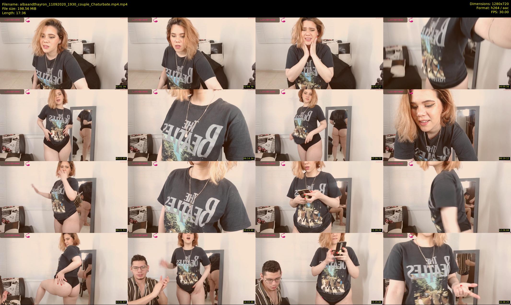 albaandthayron — 18 minute Chaturbate couple cam show recording, 720p, Sep 11, 2020