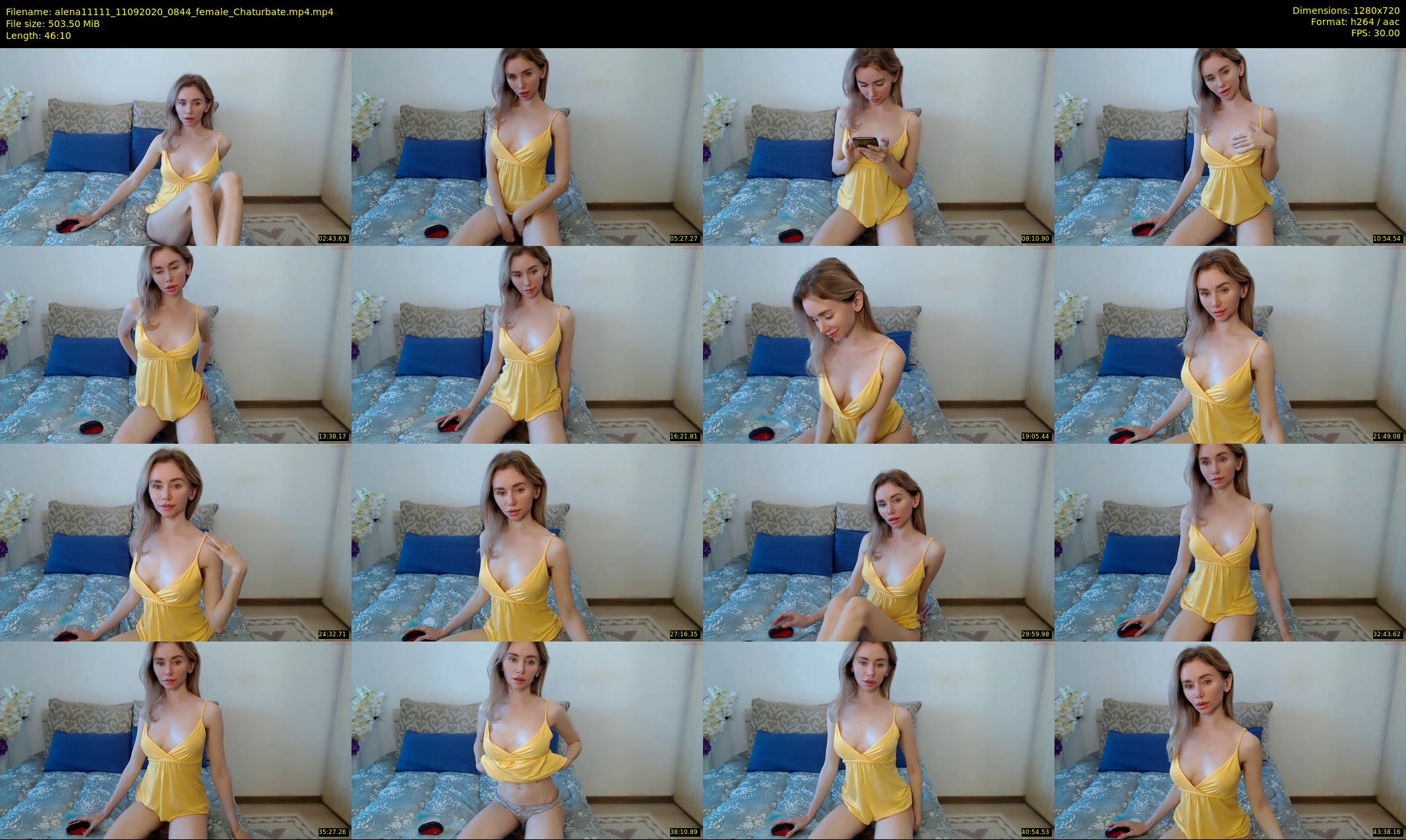 alena11111 — 47 minute Chaturbate female cam show recording, 720p, Sep 11, 2020