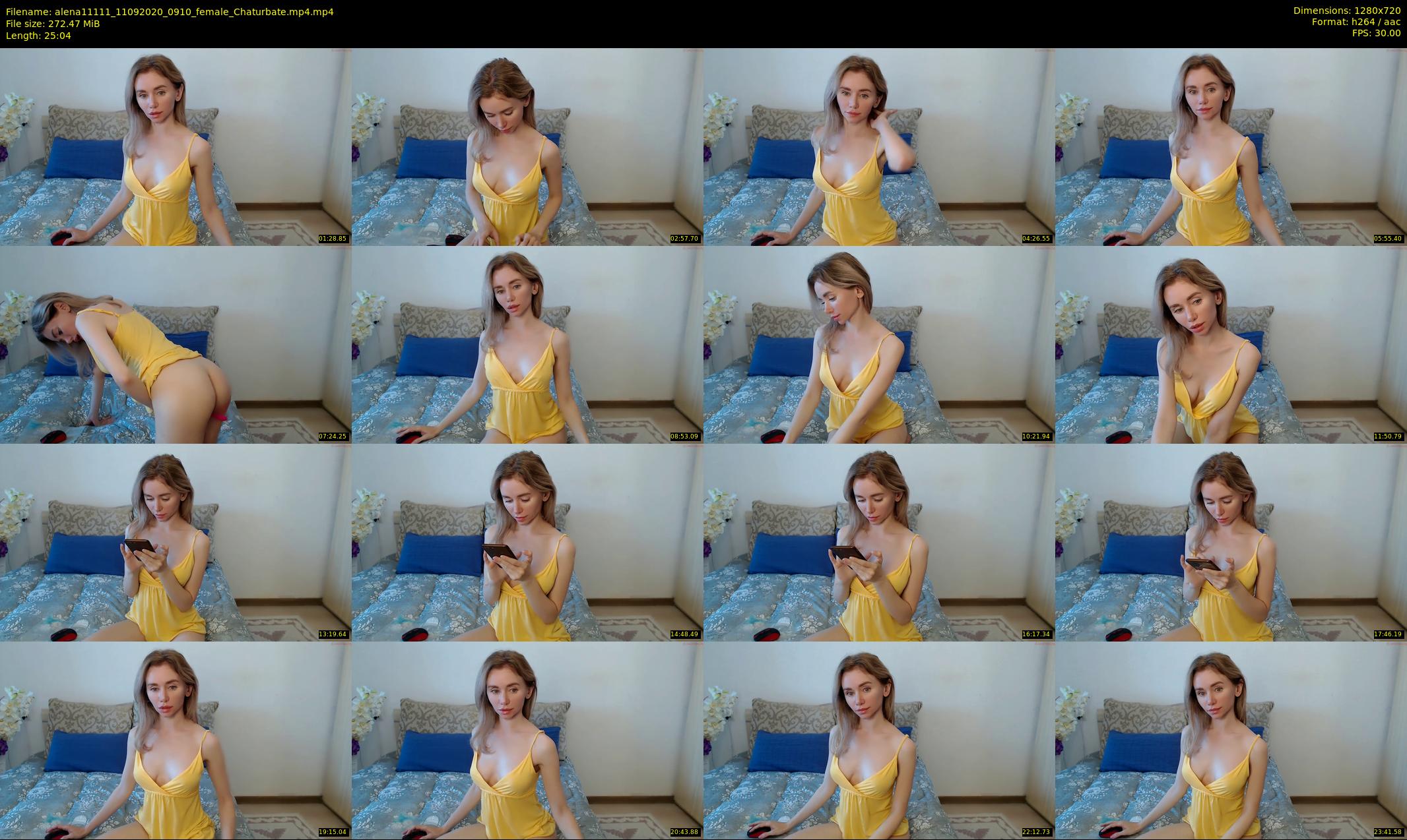 alena11111 — 26 minute Chaturbate female cam show recording, 720p, Sep 11, 2020