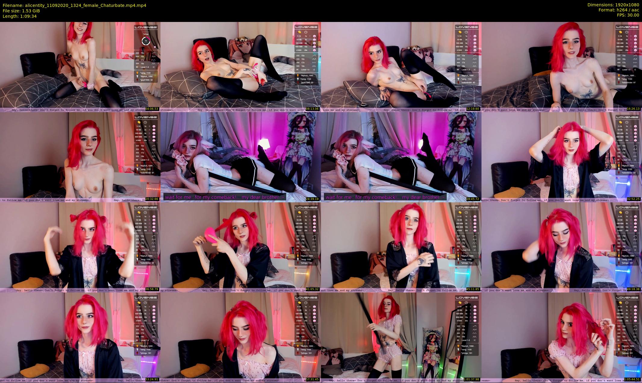alicentity — 70 minute Chaturbate female cam show recording, 1080p, Sep 11, 2020