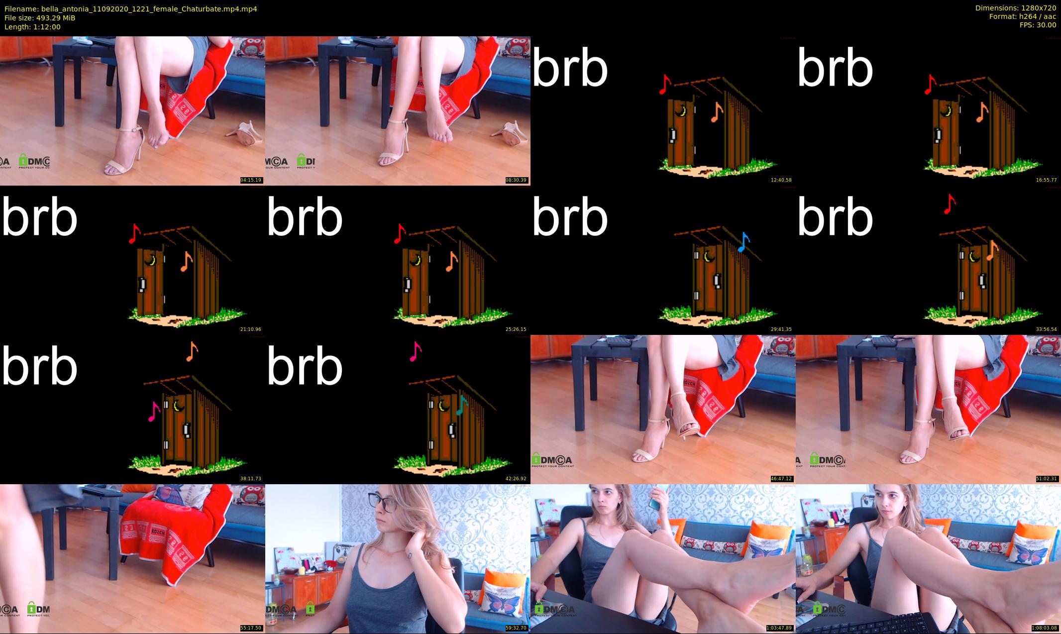 bella_antonia — 72 minute Chaturbate female cam show recording, 720p, Sep 11, 2020