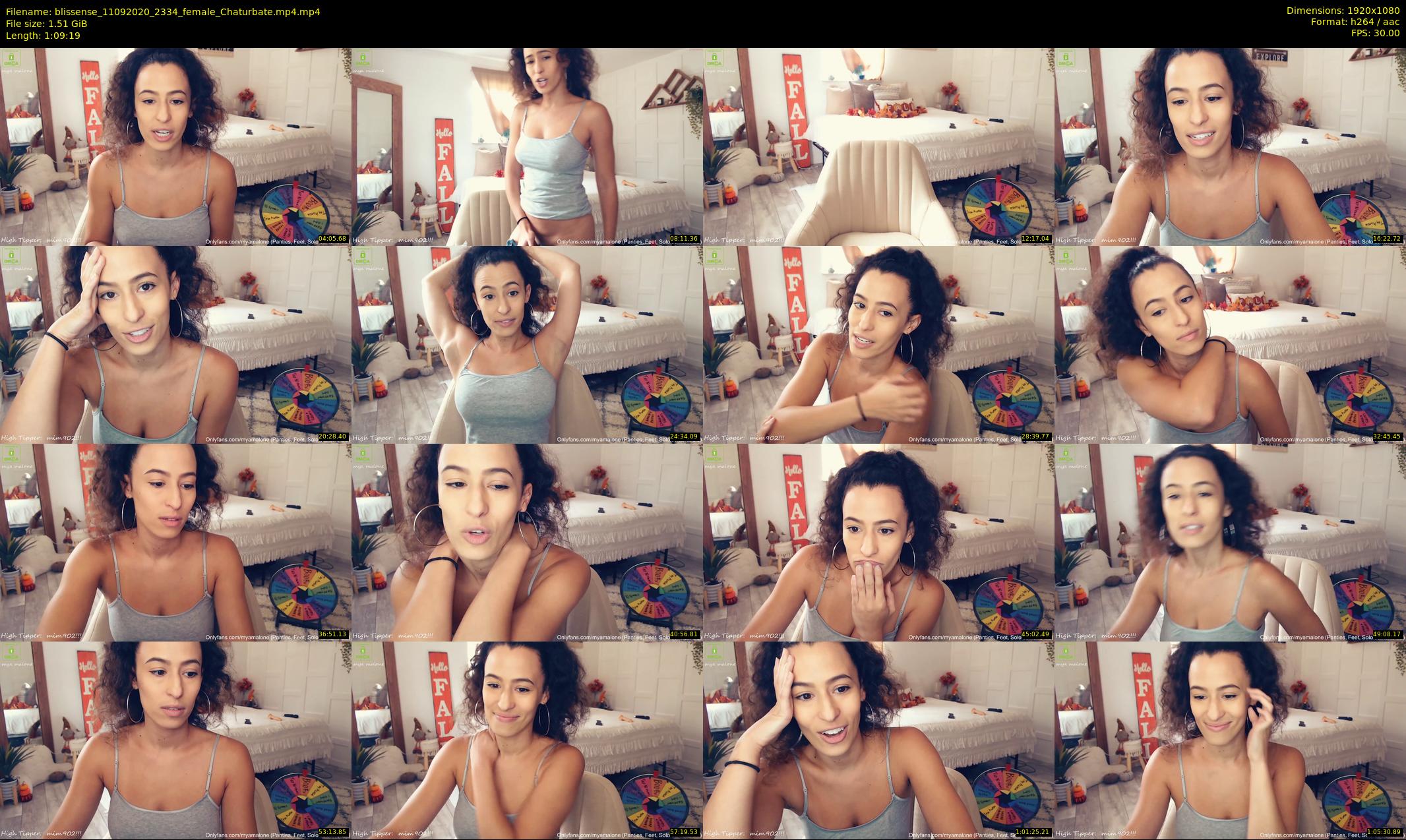 blissense — 70 minute Chaturbate female cam show recording, 1080p, Sep 11, 2020