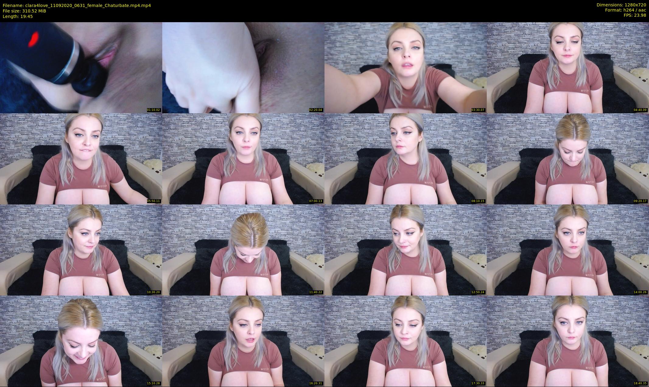 clara4love — 20 minute Chaturbate female cam show recording, 720p, Sep 11, 2020