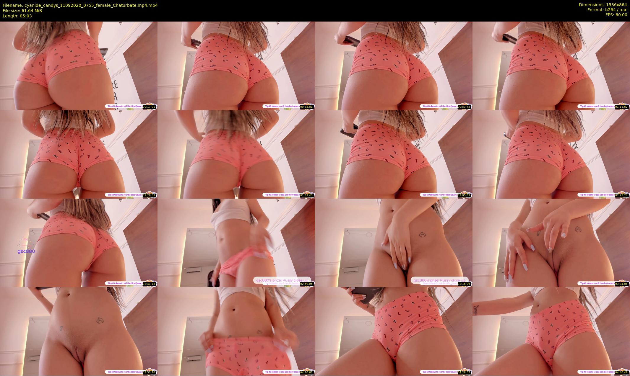 cyanide_candys — 6 minute Chaturbate female cam show recording, 720p, Sep 11, 2020