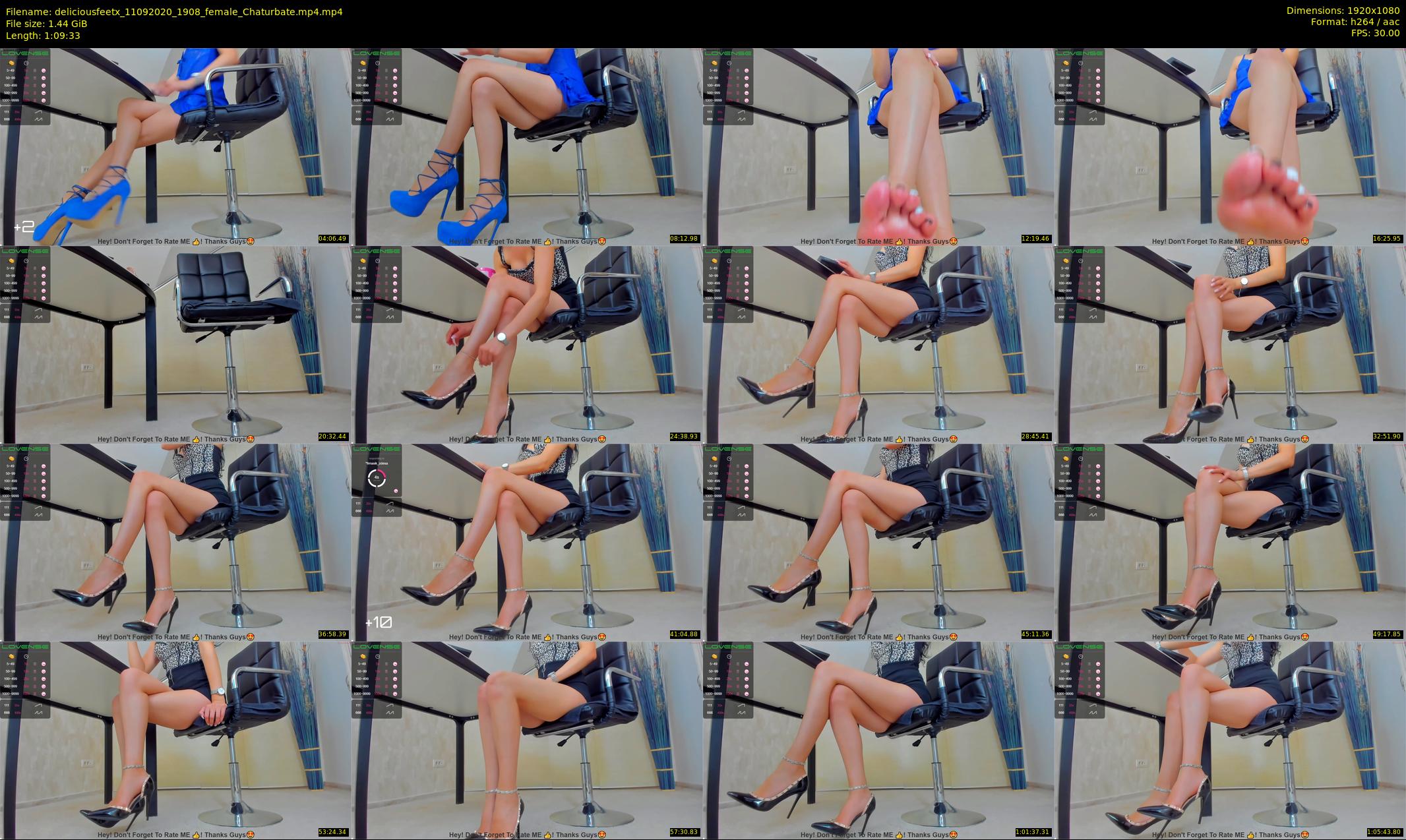 deliciousfeetx — 70 minute Chaturbate female cam show recording, 1080p, Sep 11, 2020