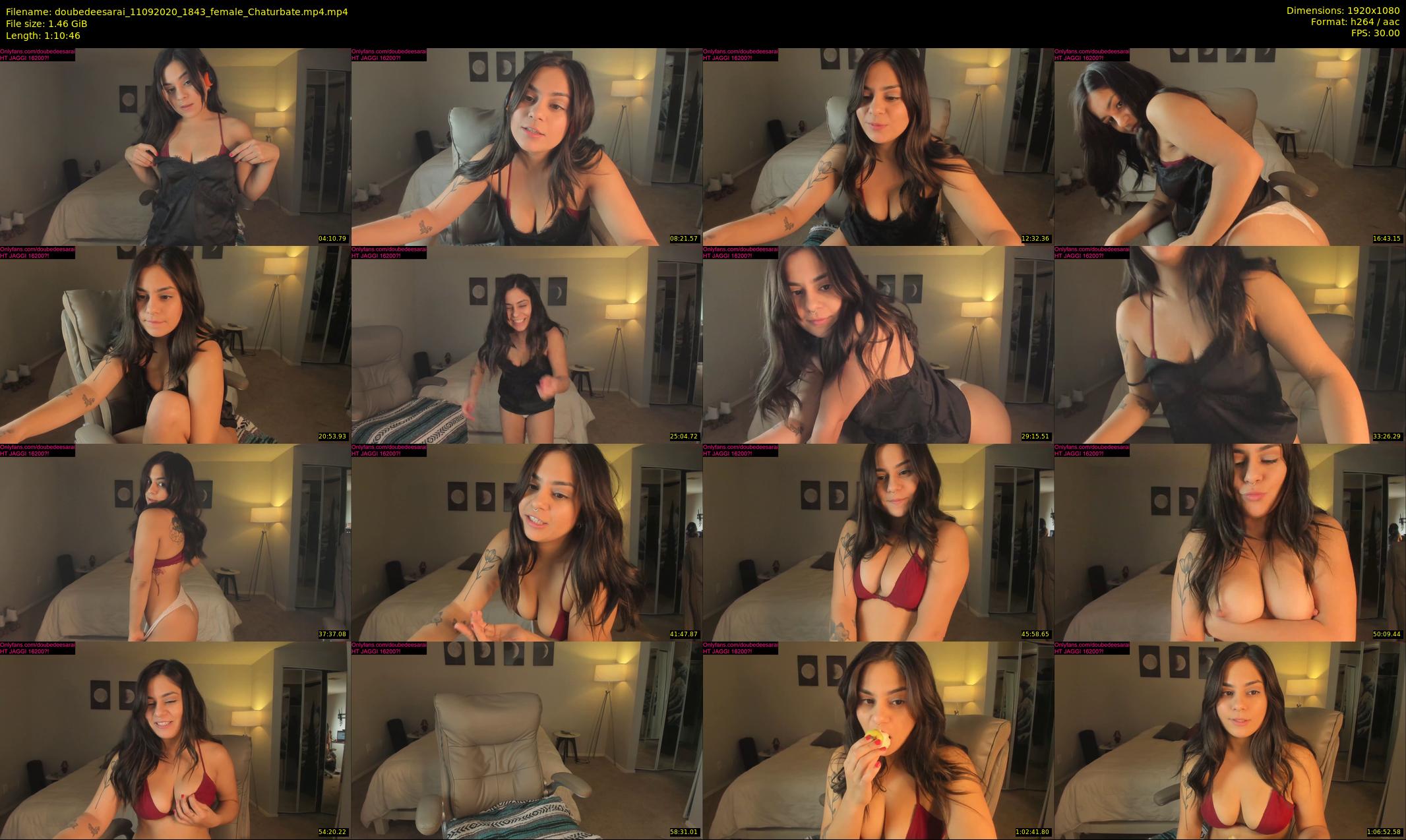doubedeesarai — 71 minute Chaturbate female cam show recording, 1080p, Sep 11, 2020