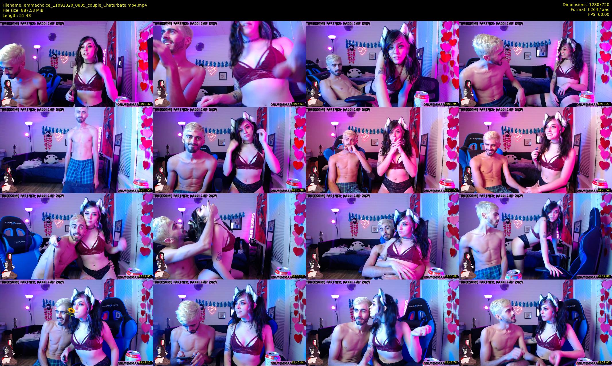 emmachoice — 52 minute Chaturbate female cam show recording, 720p, Sep 11, 2020