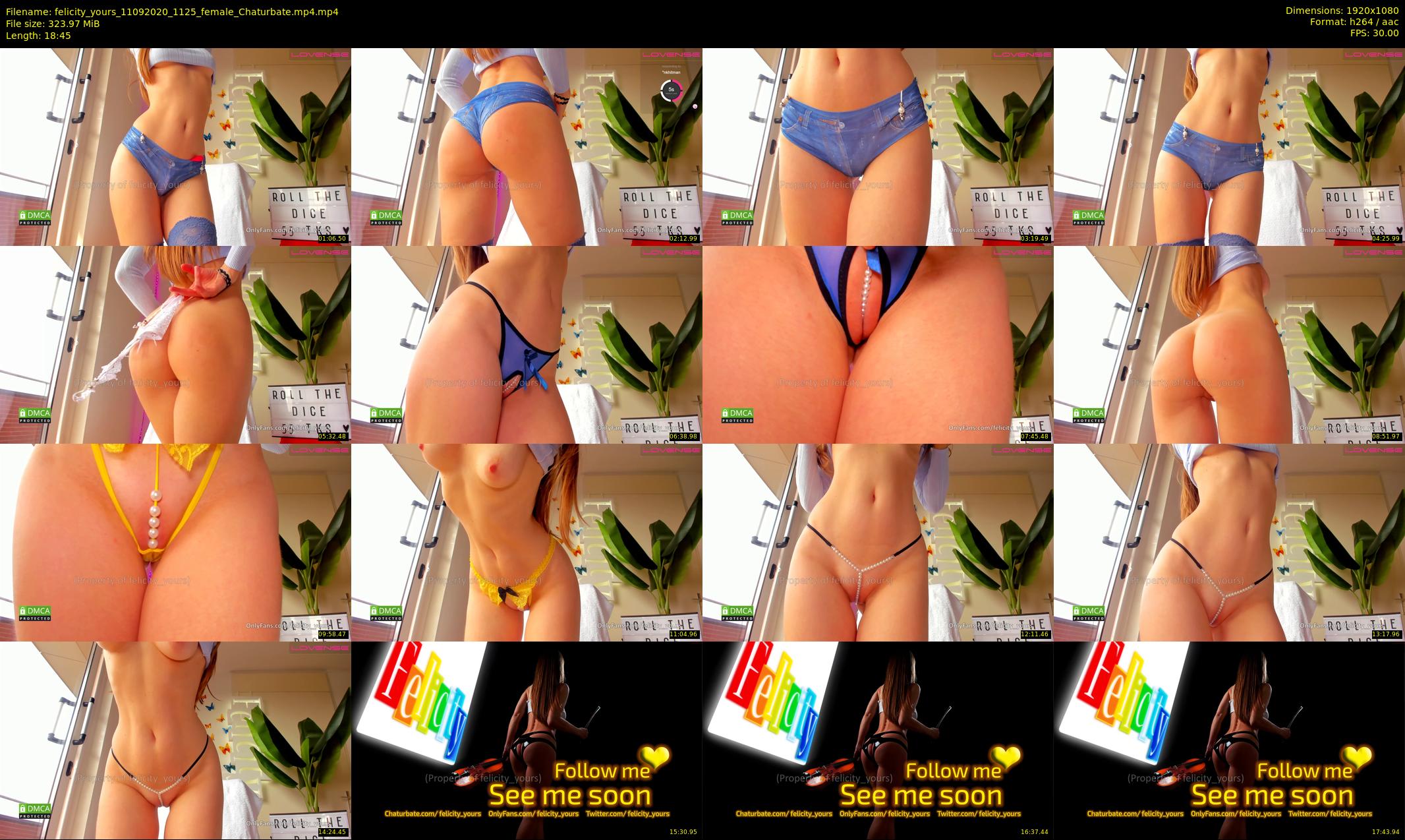 felicity_yours — 19 minute Chaturbate female cam show recording, 1080p, Sep 11, 2020