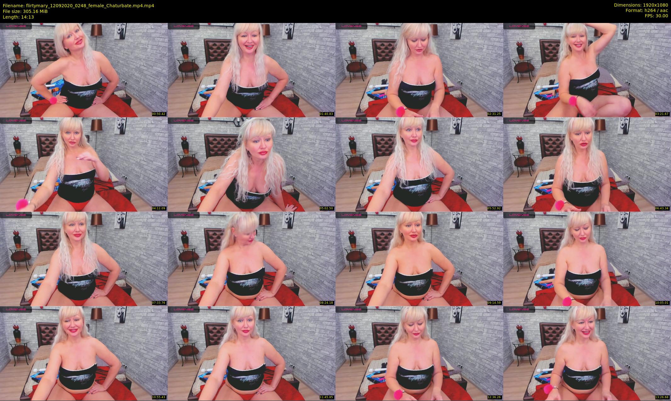 flirtymary — 15 minute Chaturbate female cam show recording, 1080p, Sep 12, 2020