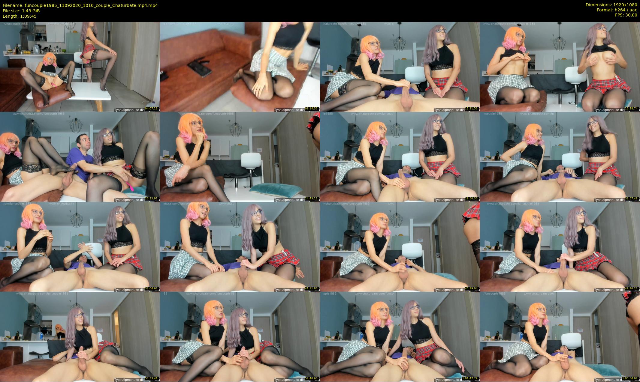funcouple1985 — 70 minute Chaturbate couple cam show recording, 1080p, Sep 11, 2020
