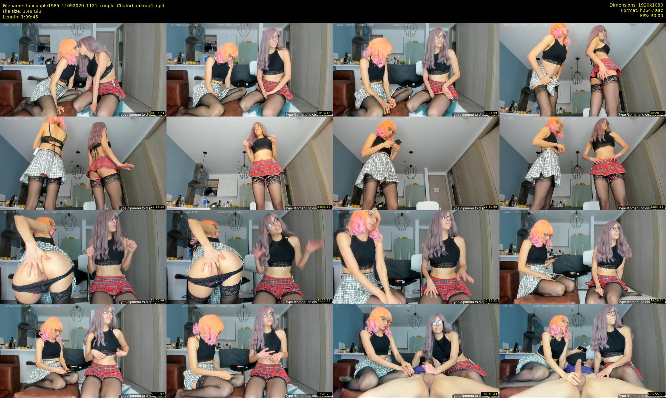 funcouple1985 — 70 minute Chaturbate couple cam show recording, 1080p, Sep 11, 2020