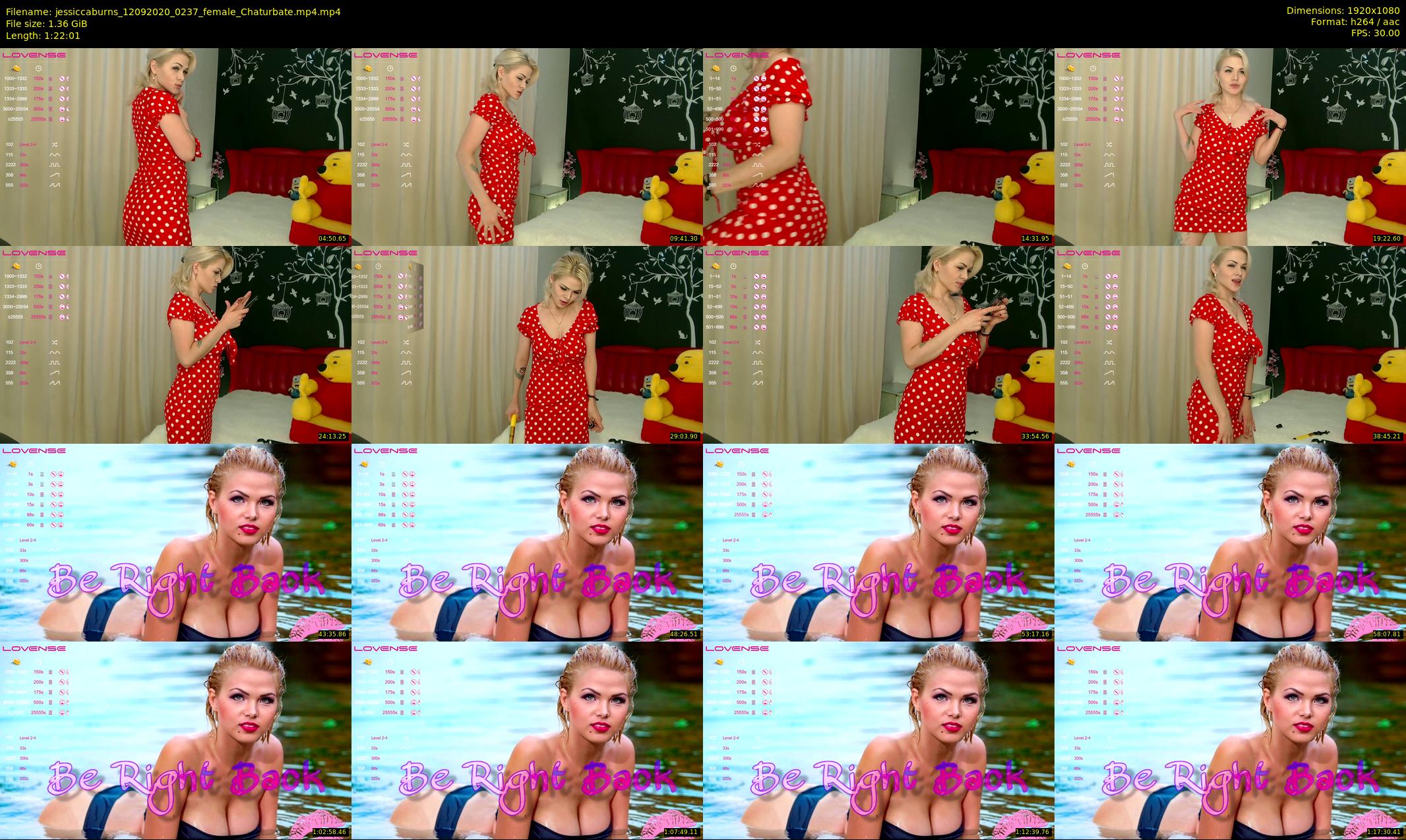 jessiccaburns — 83 minute Chaturbate female cam show recording, 1080p, Sep 12, 2020