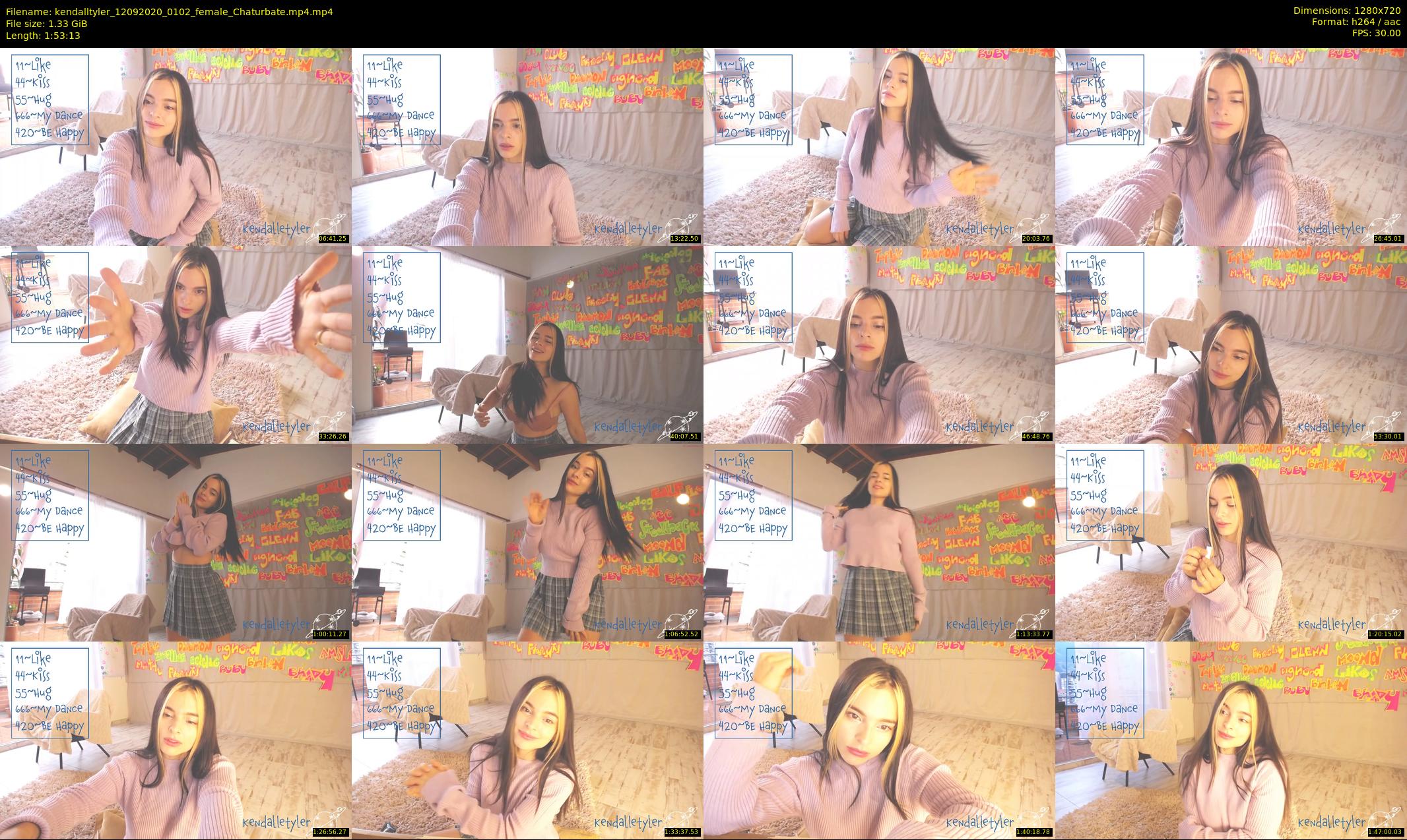 kendalltyler — 114 minute Chaturbate female cam show recording, 720p, Sep 12, 2020