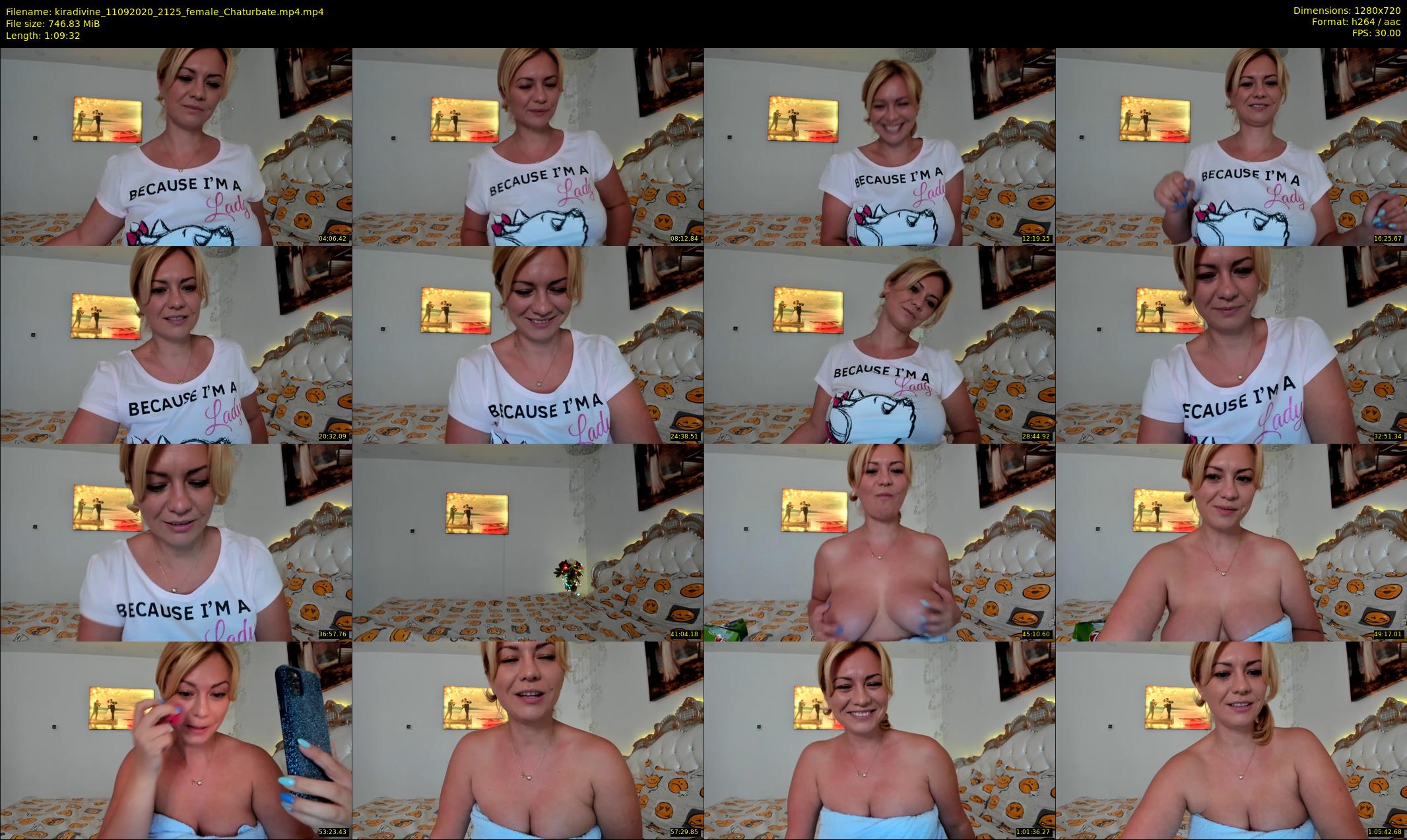 kiradivine — 70 minute Chaturbate female cam show recording, 720p, Sep 11, 2020