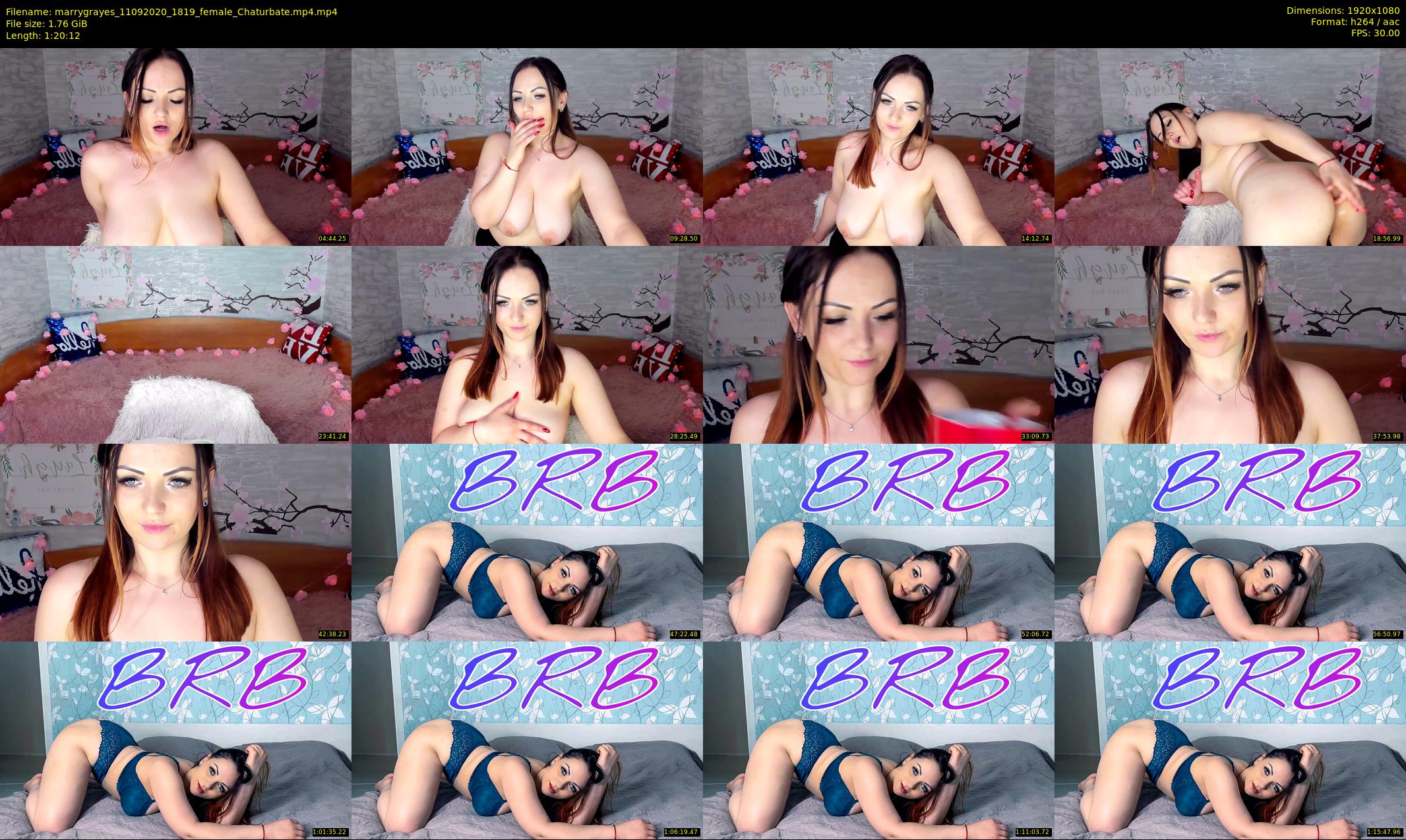 marrygrayes — 81 minute Chaturbate female cam show recording, 1080p, Sep 11, 2020