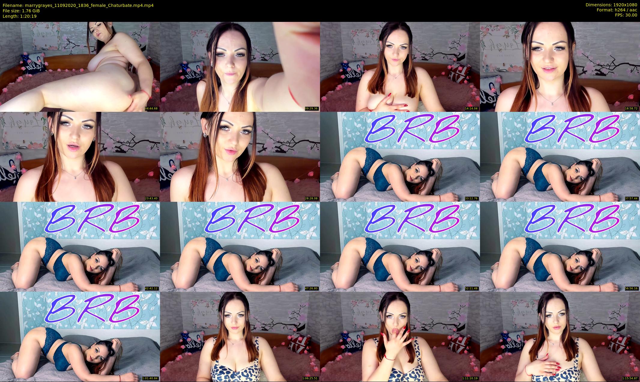 marrygrayes — 81 minute Chaturbate female cam show recording, 1080p, Sep 11, 2020