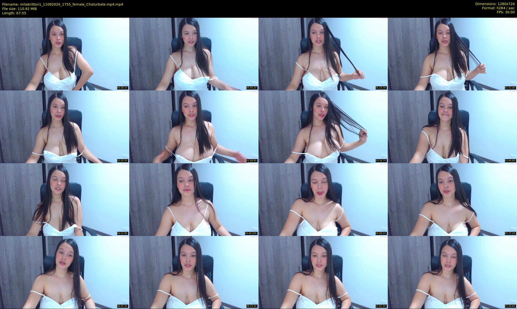 milabritton1 — 8 minute Chaturbate female cam show recording, 720p, Sep 11, 2020