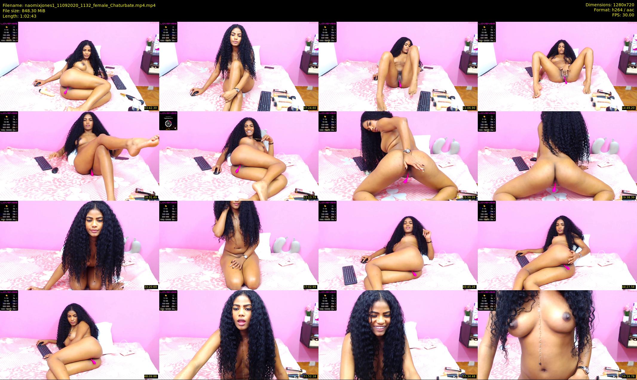 naomixjones1 — 63 minute Chaturbate female cam show recording, 720p, Sep 11, 2020