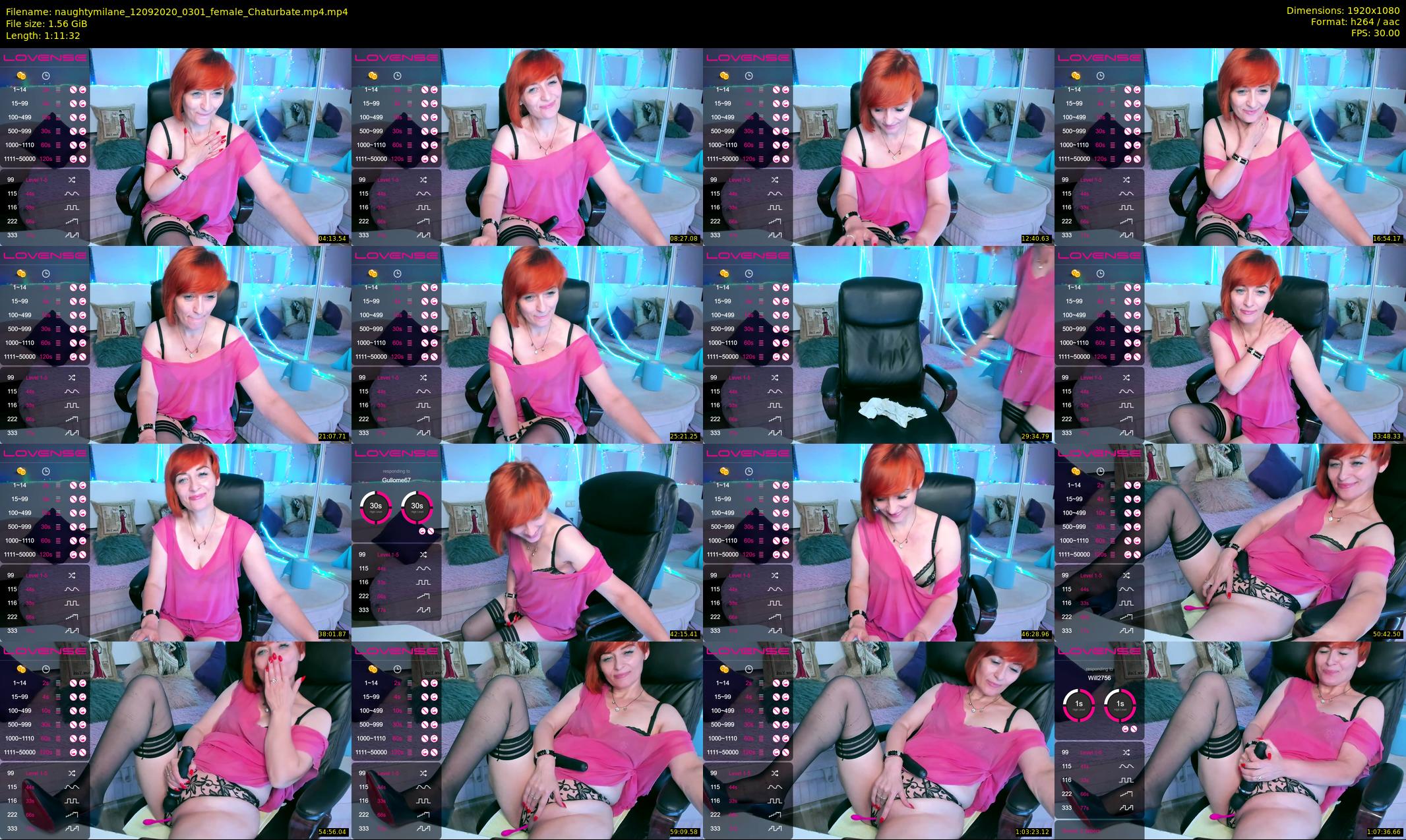 naughtymilane — 72 minute Chaturbate female cam show recording, 1080p, Sep 12, 2020