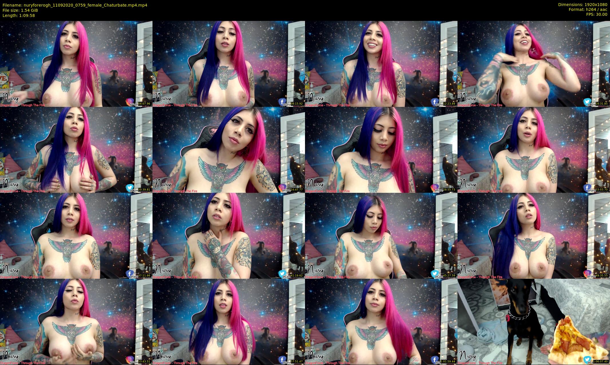nuryforerogh — 70 minute Chaturbate female cam show recording, 1080p, Sep 11, 2020