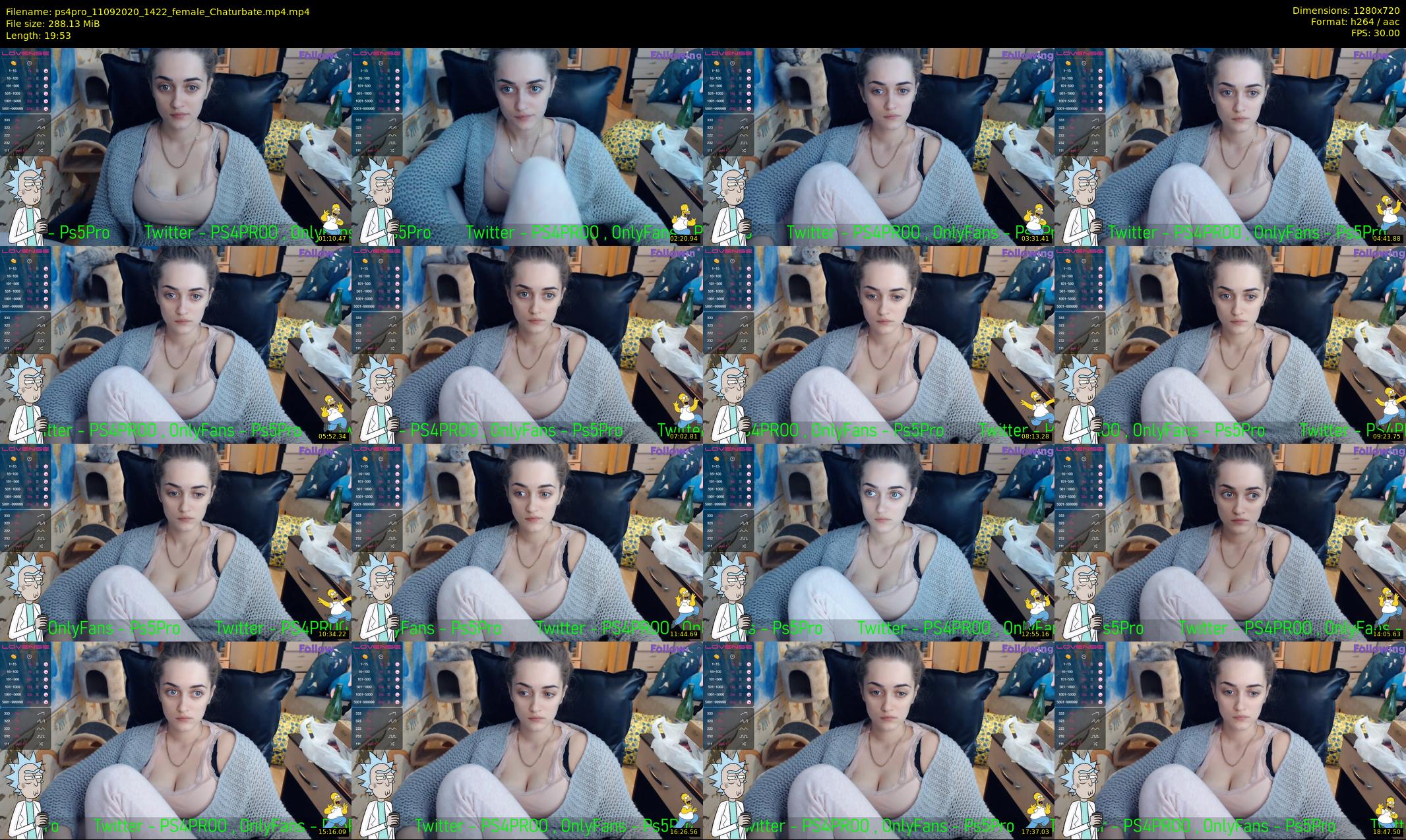 ps4pro — 20 minute Chaturbate female cam show recording, 720p, Sep 11, 2020