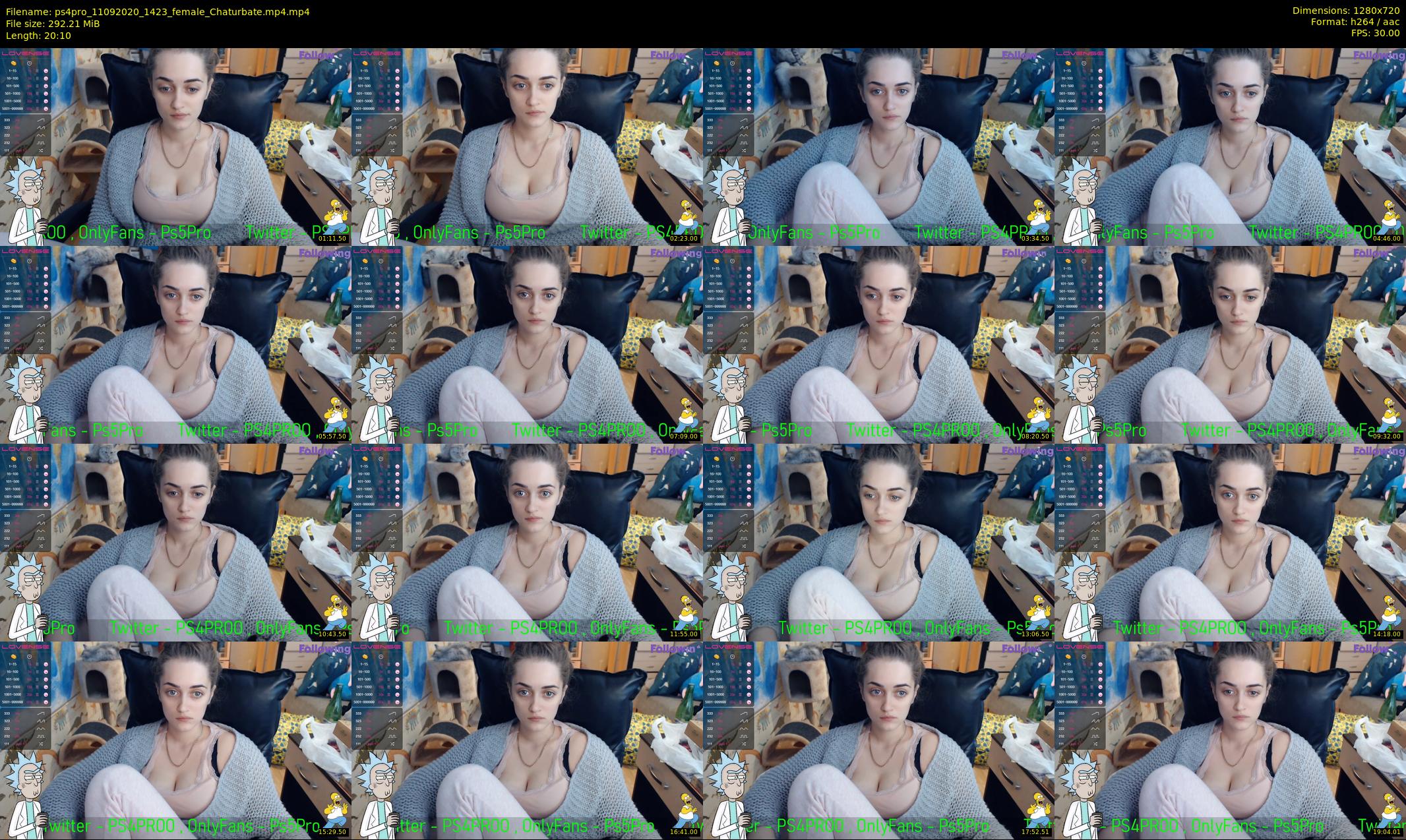 ps4pro — 21 minute Chaturbate female cam show recording, 720p, Sep 11, 2020