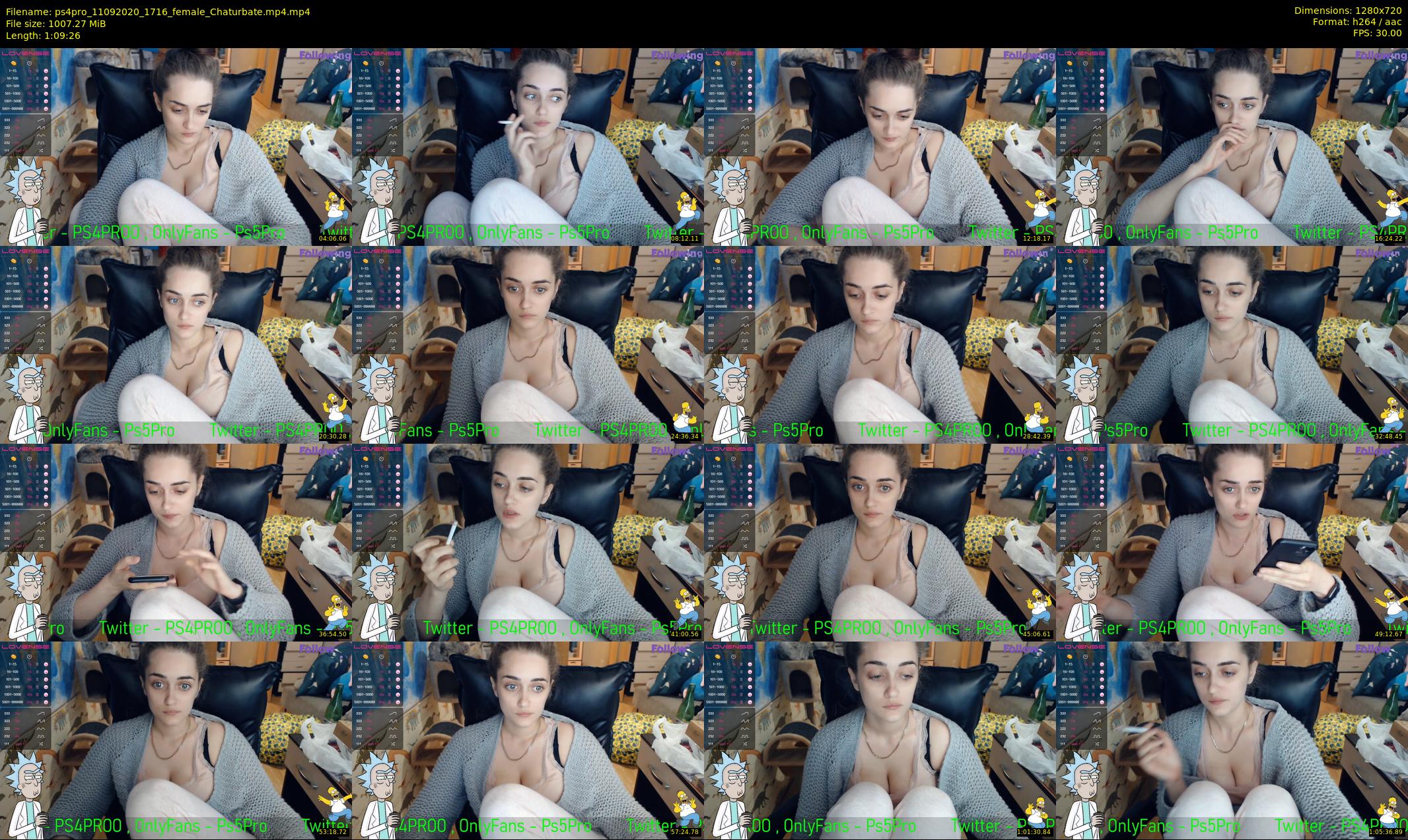 ps4pro — 70 minute Chaturbate female cam show recording, 720p, Sep 11, 2020