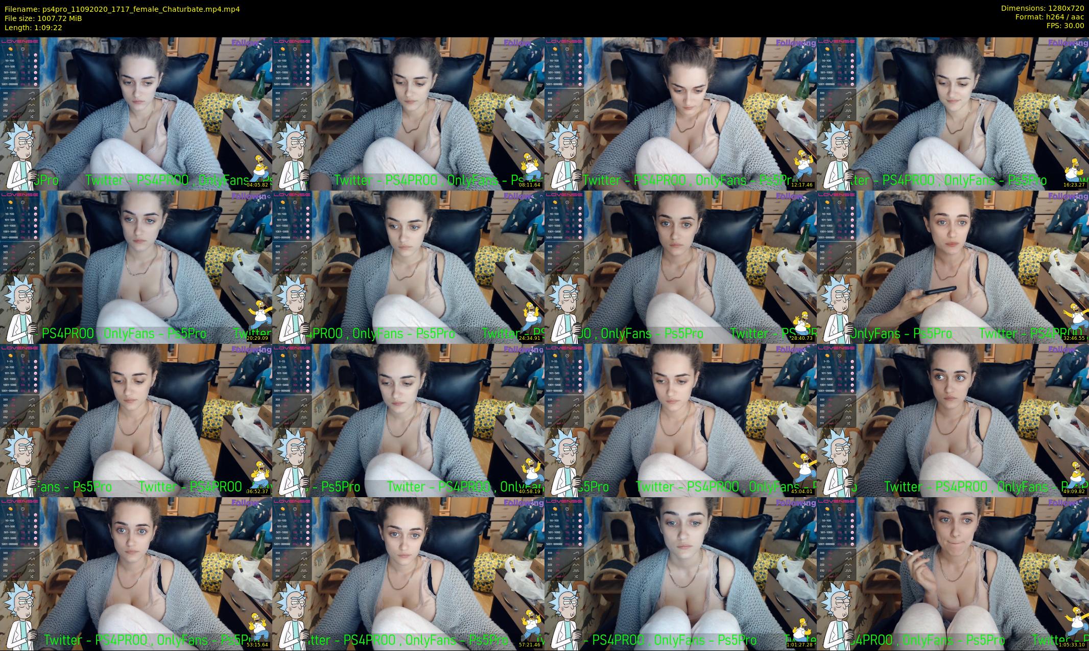 ps4pro — 70 minute Chaturbate female cam show recording, 720p, Sep 11, 2020