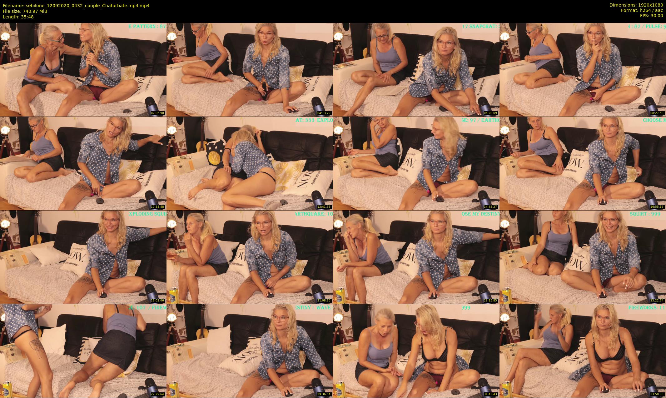 sebilone — 36 minute Chaturbate couple cam show recording, 1080p, Sep 12, 2020