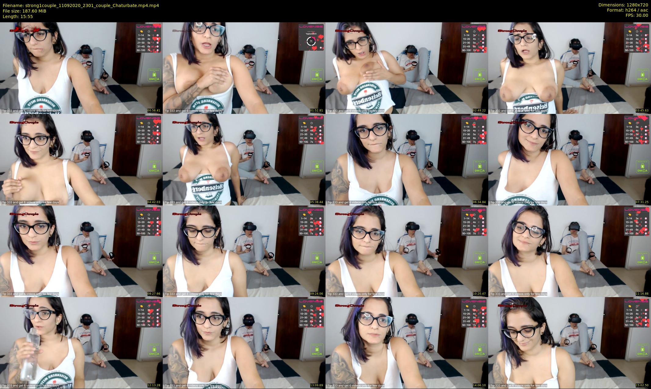 strong1couple — 16 minute Chaturbate couple cam show recording, 720p, Sep 11, 2020
