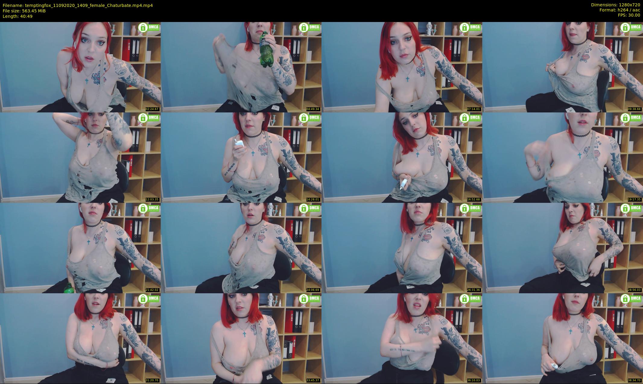 temptingfox — 41 minute Chaturbate female cam show recording, 720p, Sep 11, 2020