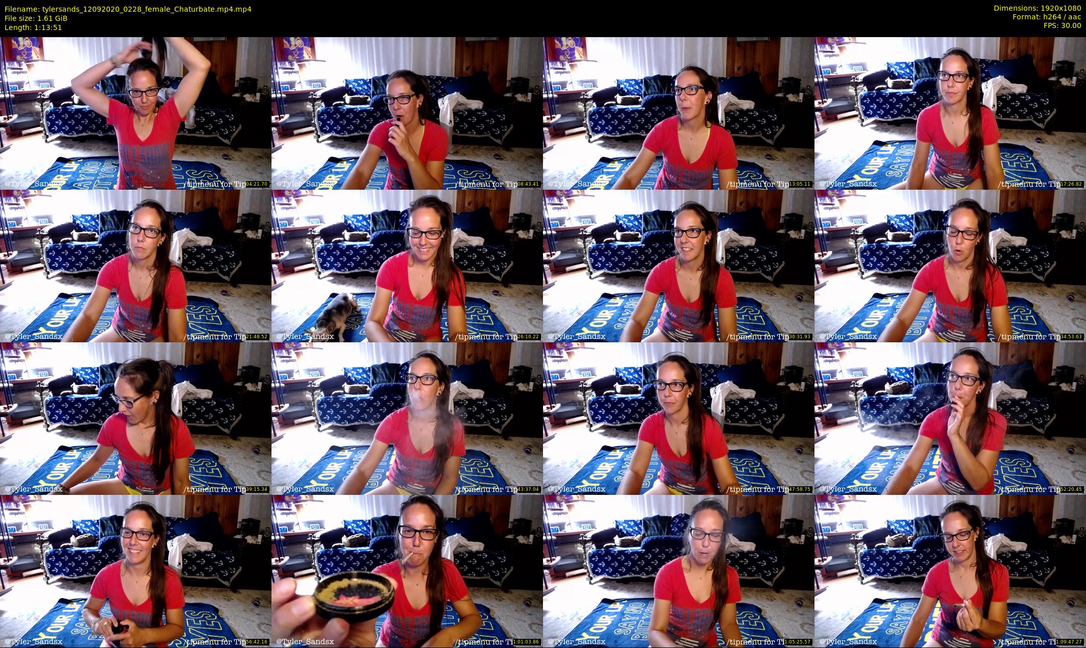 tylersands — 74 minute Chaturbate female cam show recording, 1080p, Sep 12, 2020