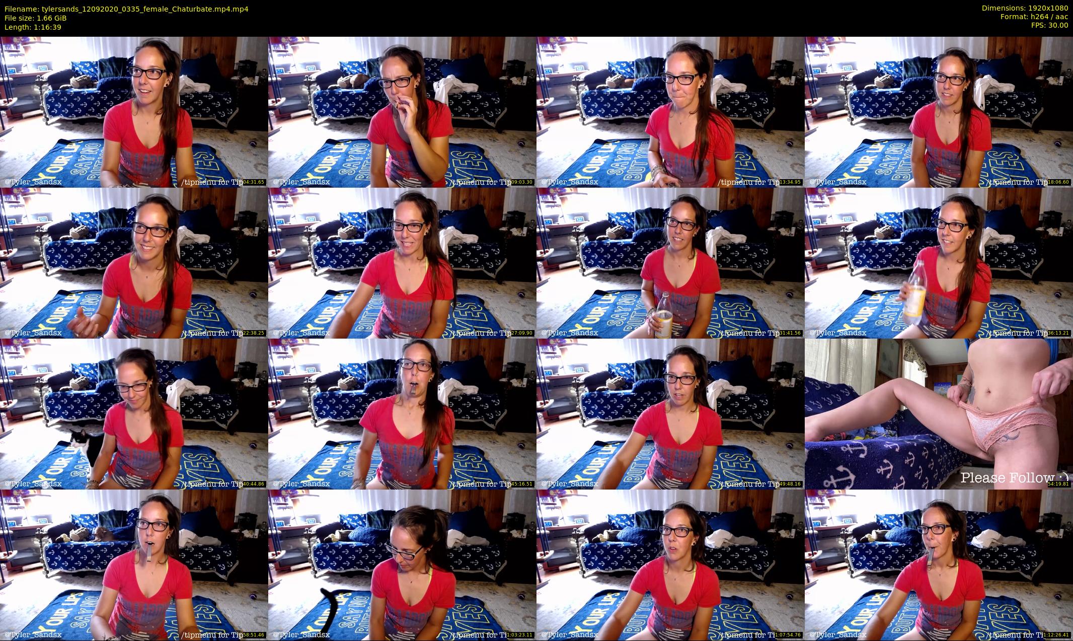 tylersands — 77 minute Chaturbate female cam show recording, 1080p, Sep 12, 2020